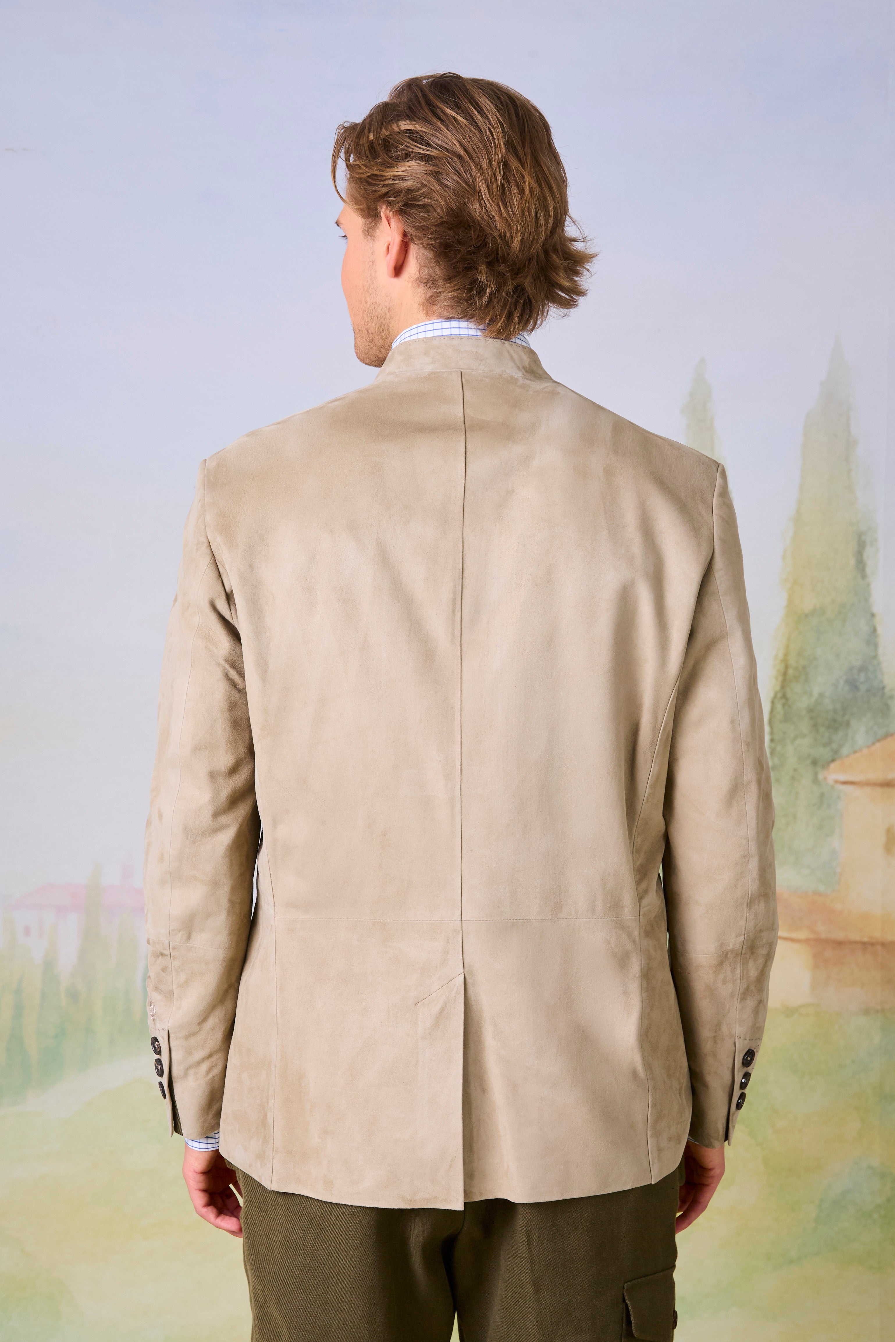 Jacke Vincent in Veloursleder