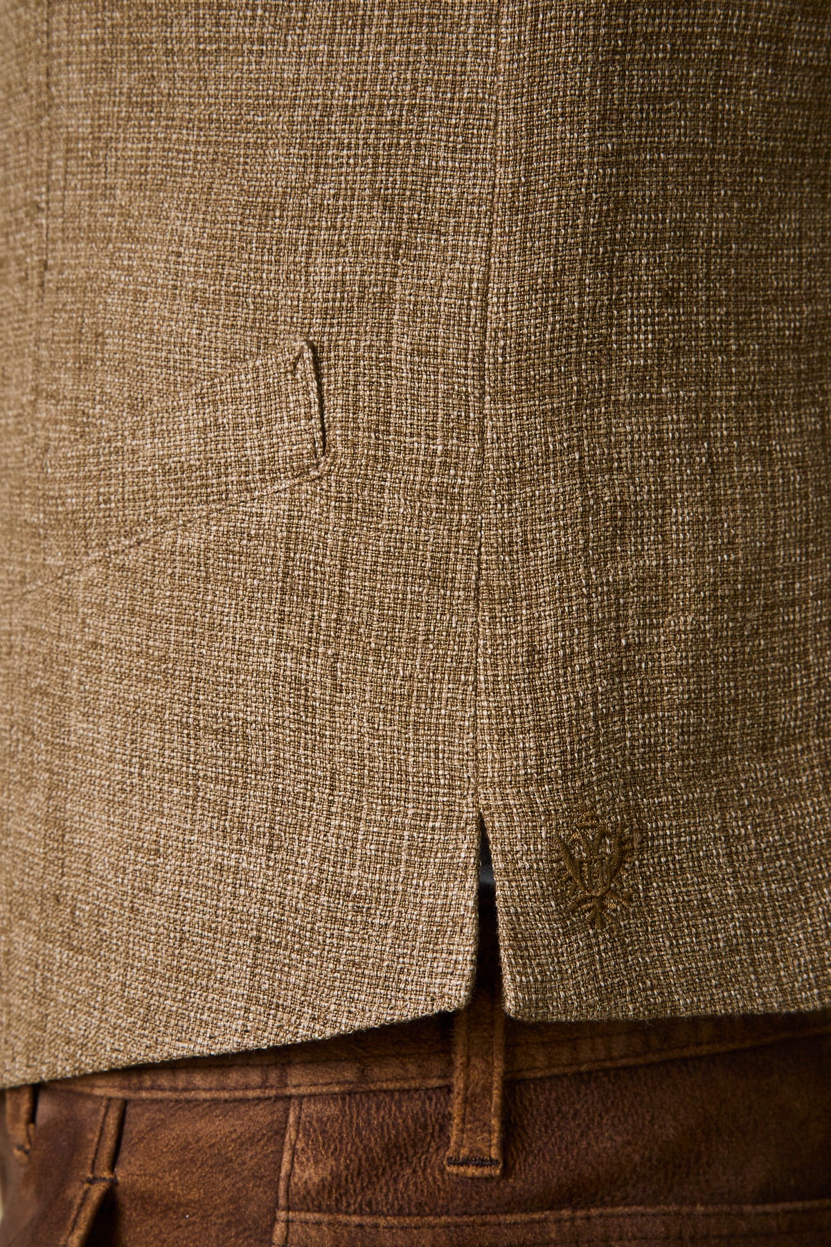 Gilet Friedrich in Lino Delave