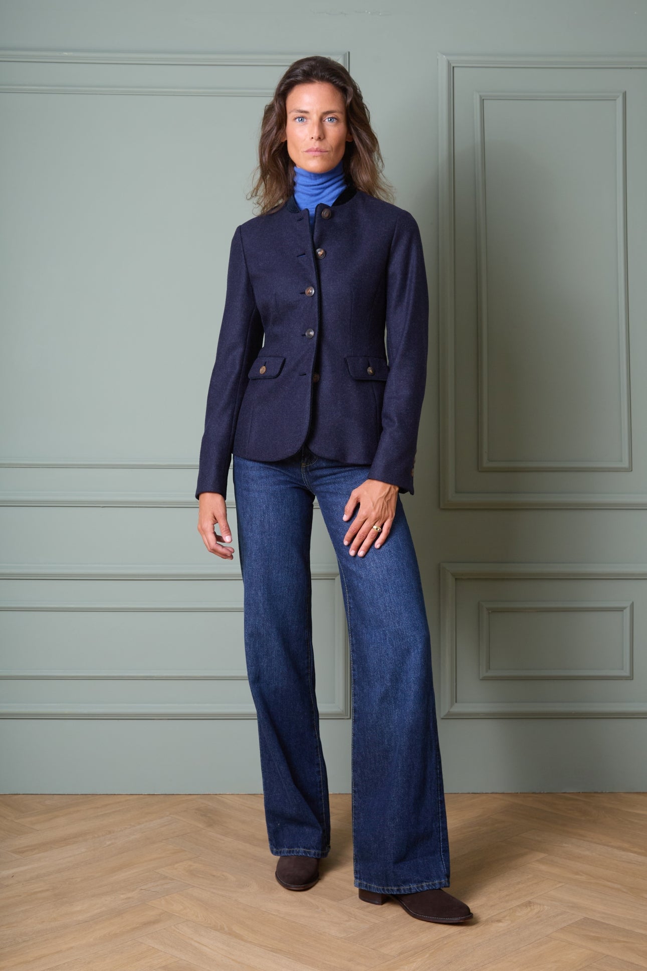 Wollblazer Mariella mit Hornknöpfen