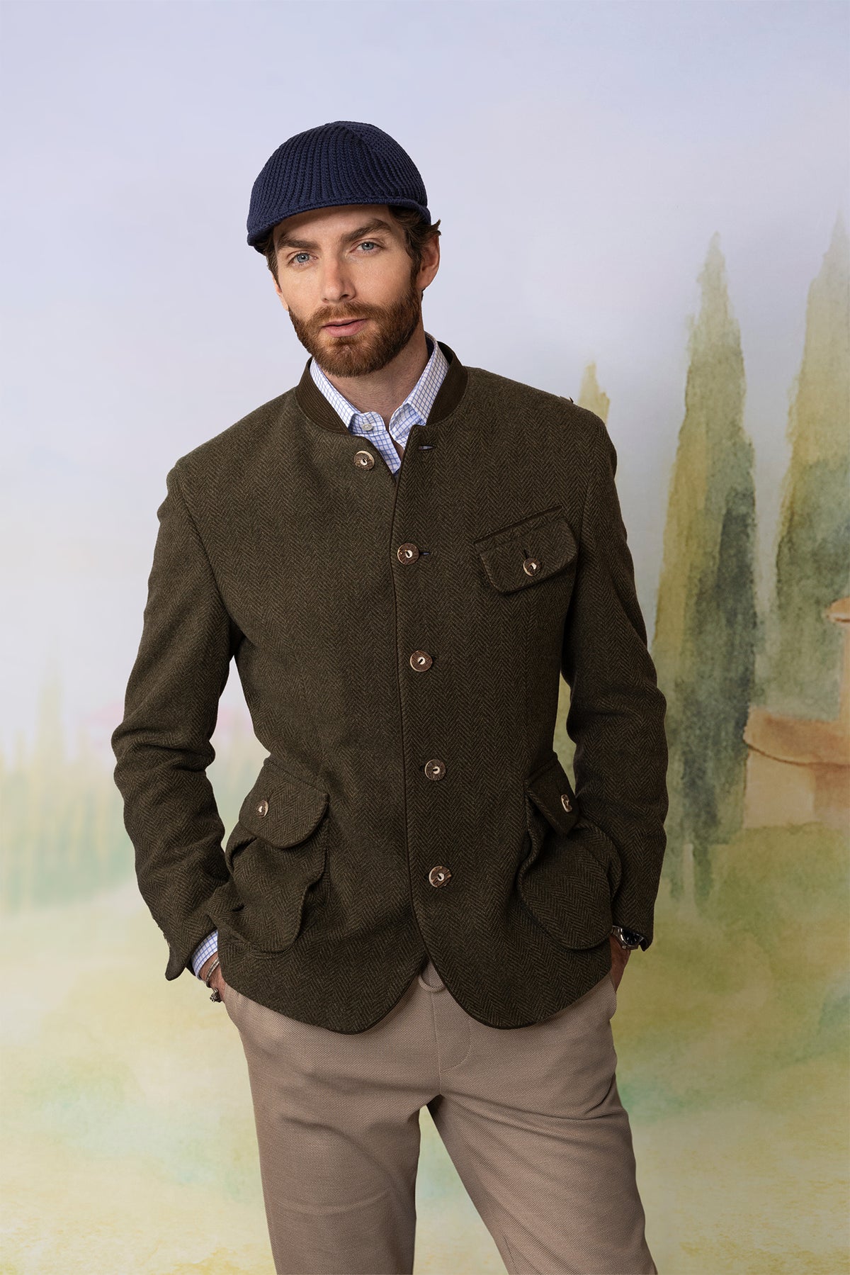 Jacket Salvator in herringbone