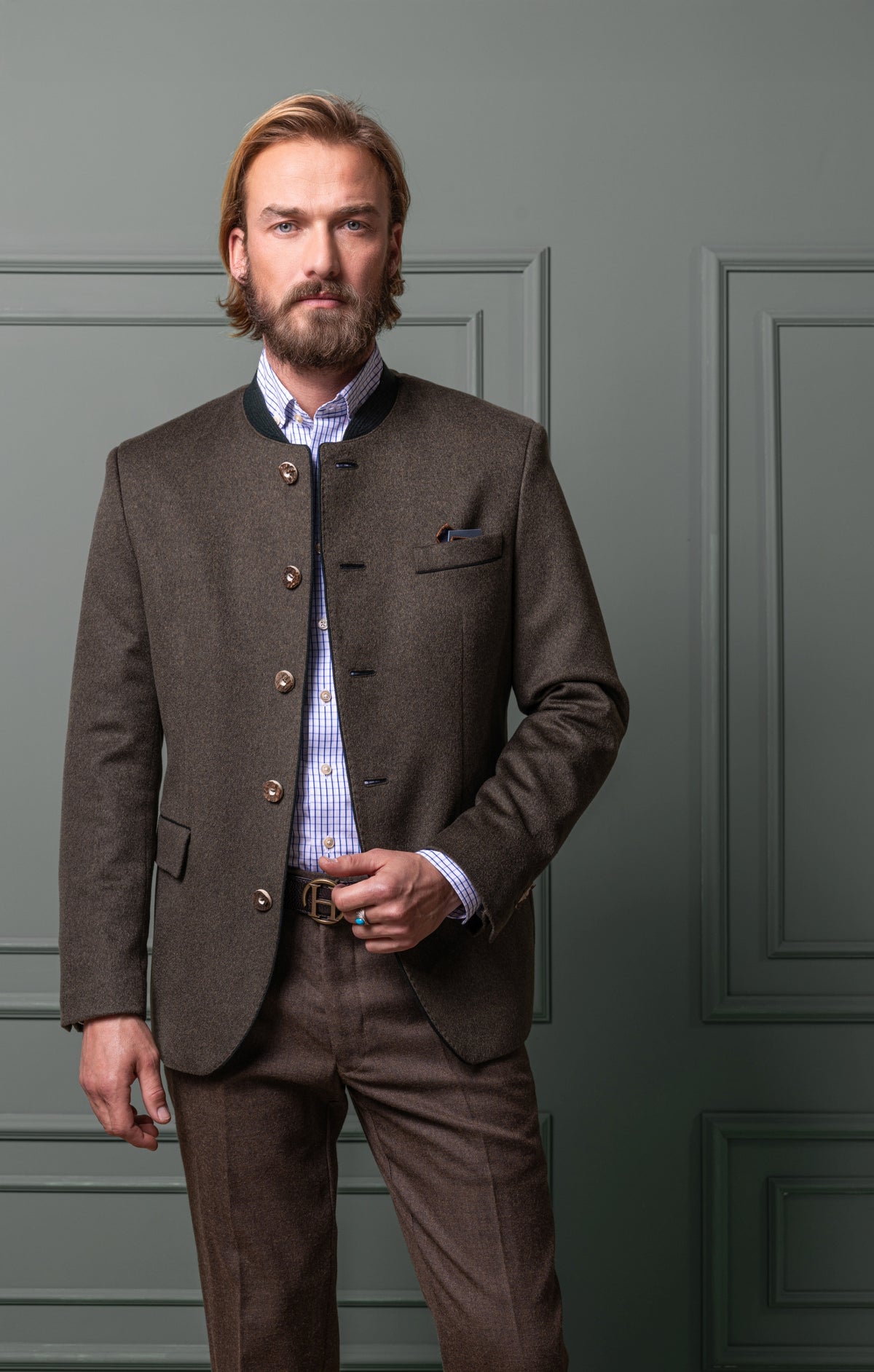 Habsburg Sakko Johann Karl in Cashmere von vorne