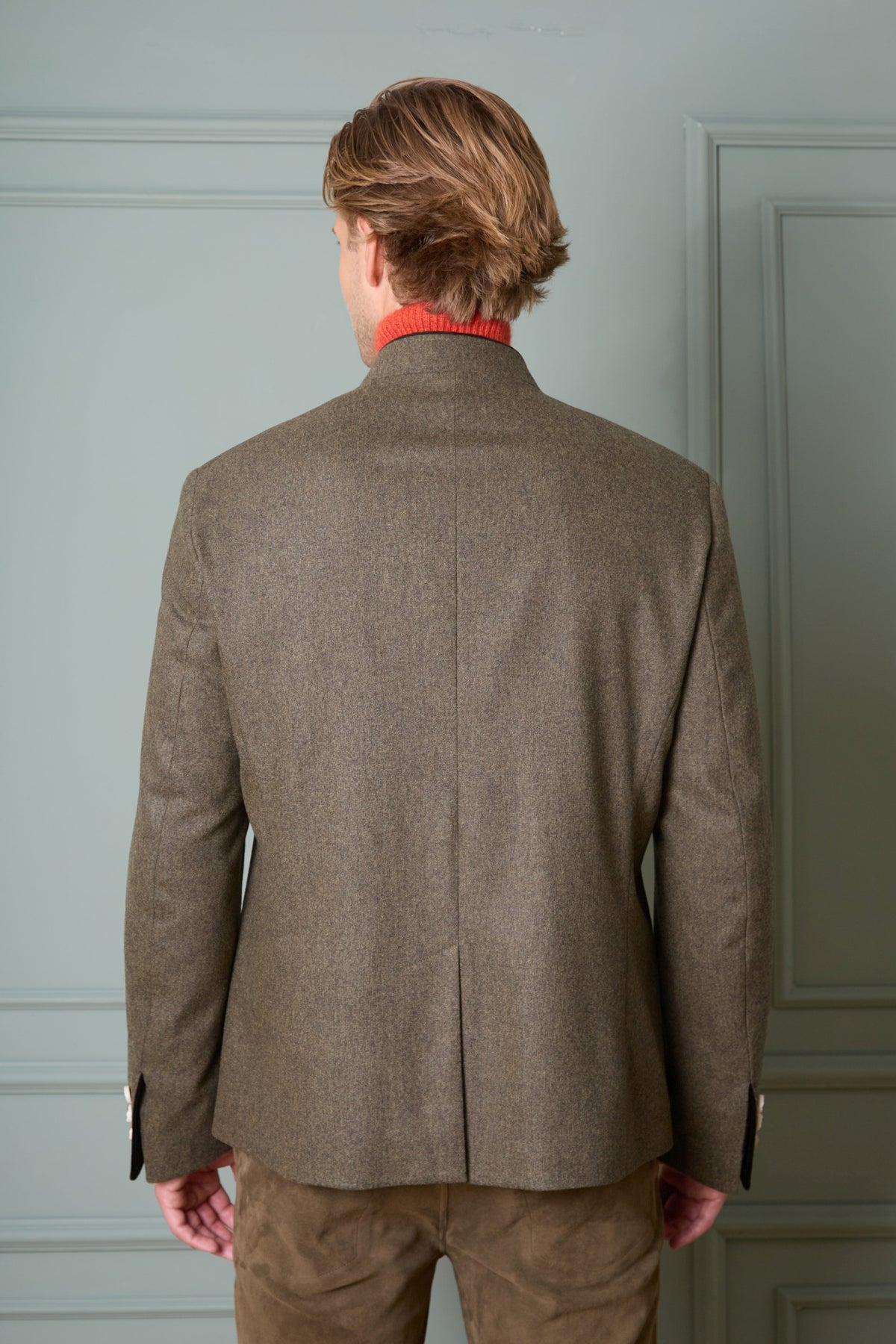 Habsburg Sakko Kornegg in Flanell von hinten