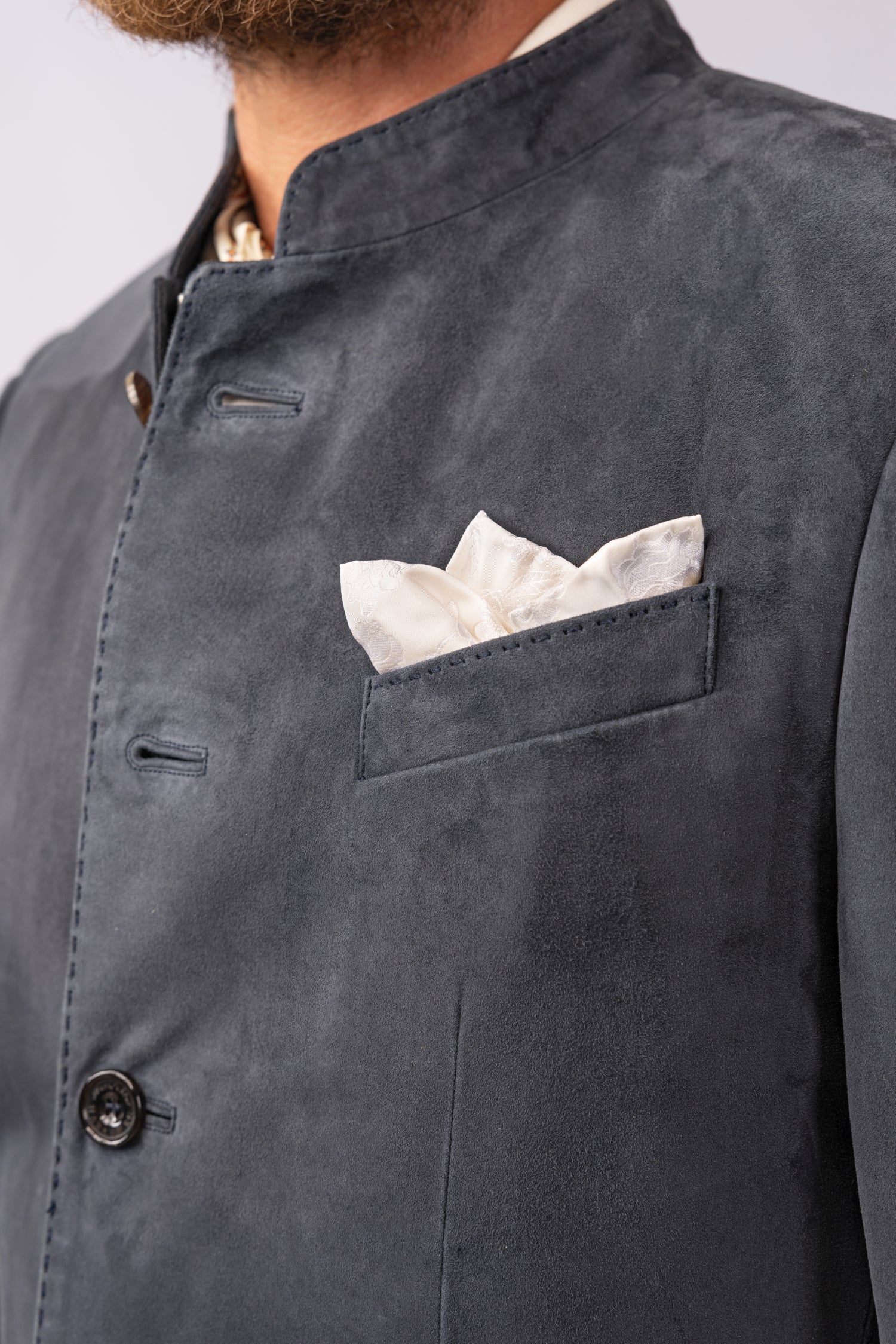 Jacket Vincent in Suede Leather