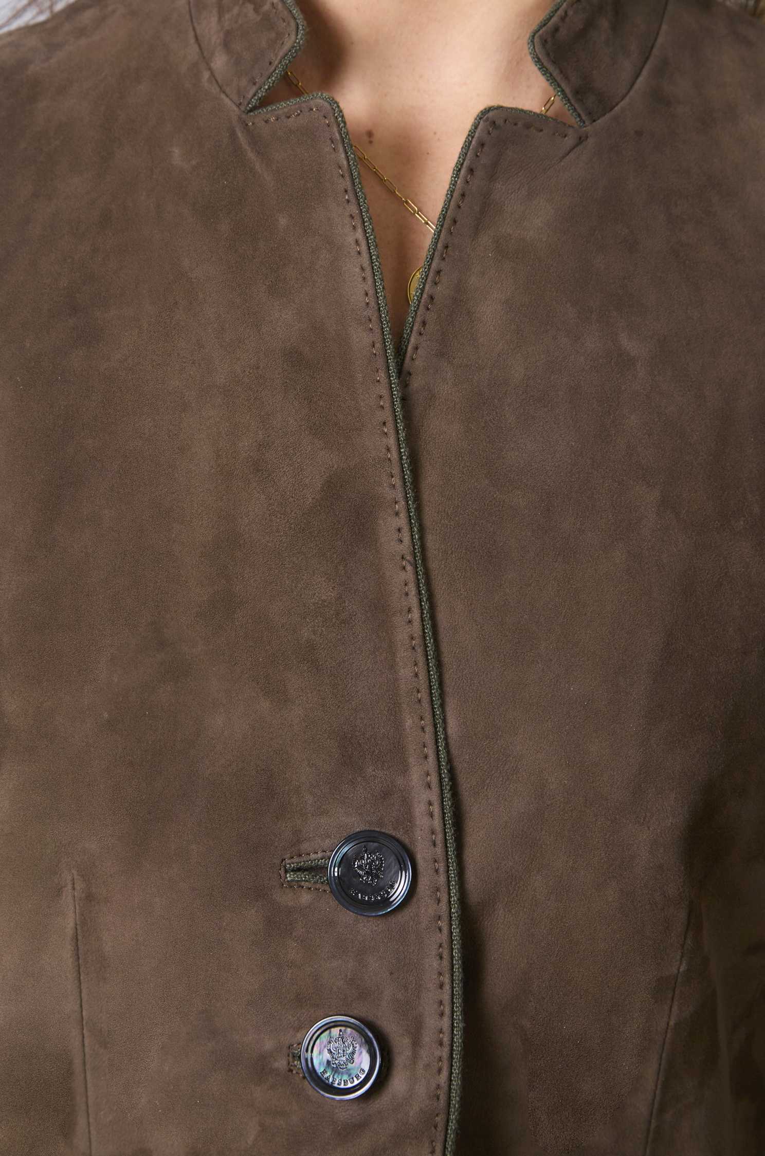 Blazer Alma in Veloursleder