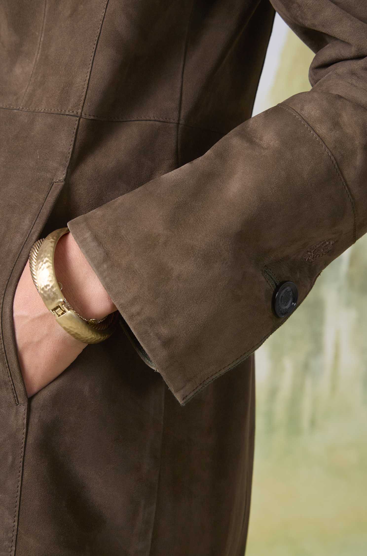 Blazer Alma in Veloursleder