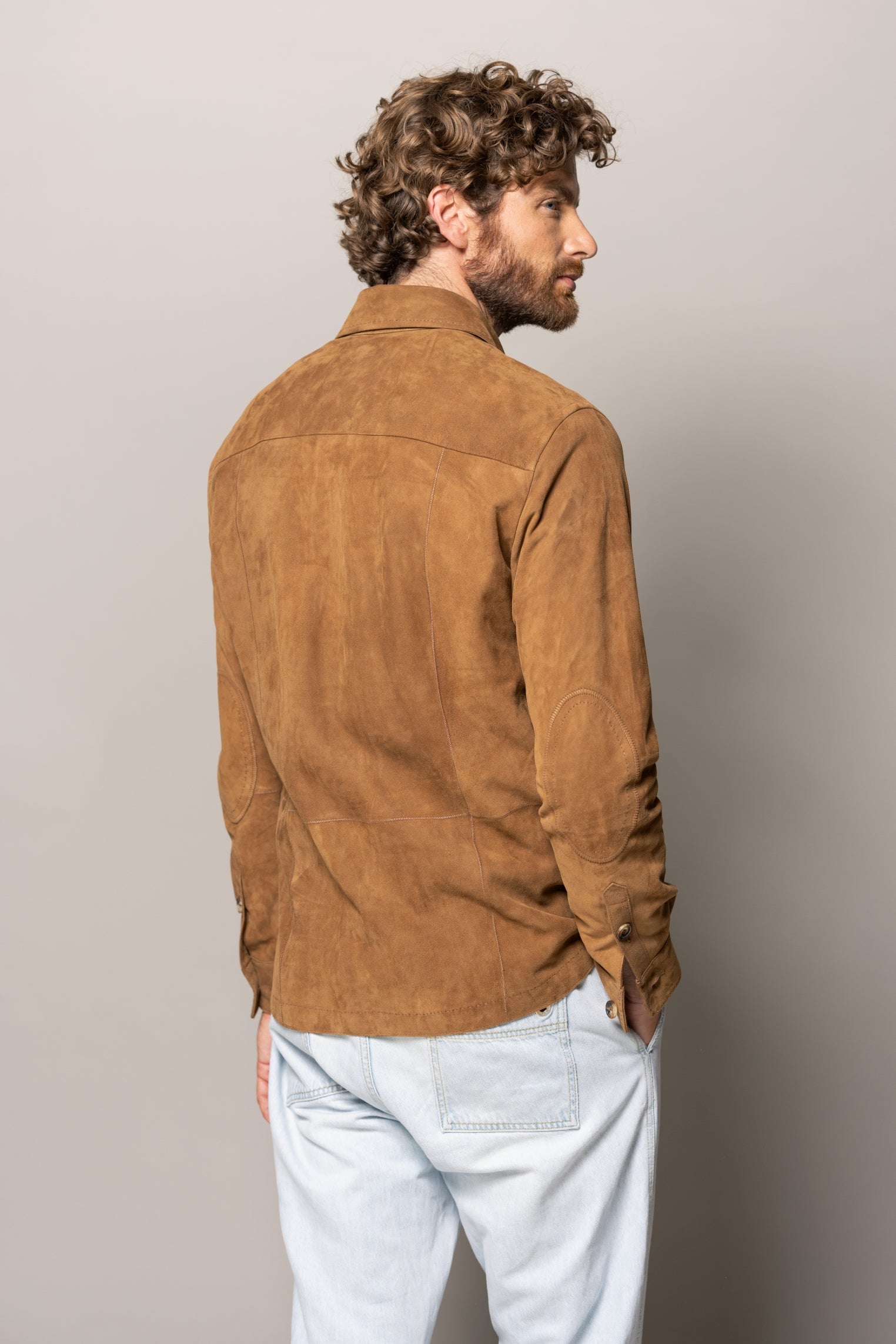 Hemdjacke Artstetten in Veloursleder