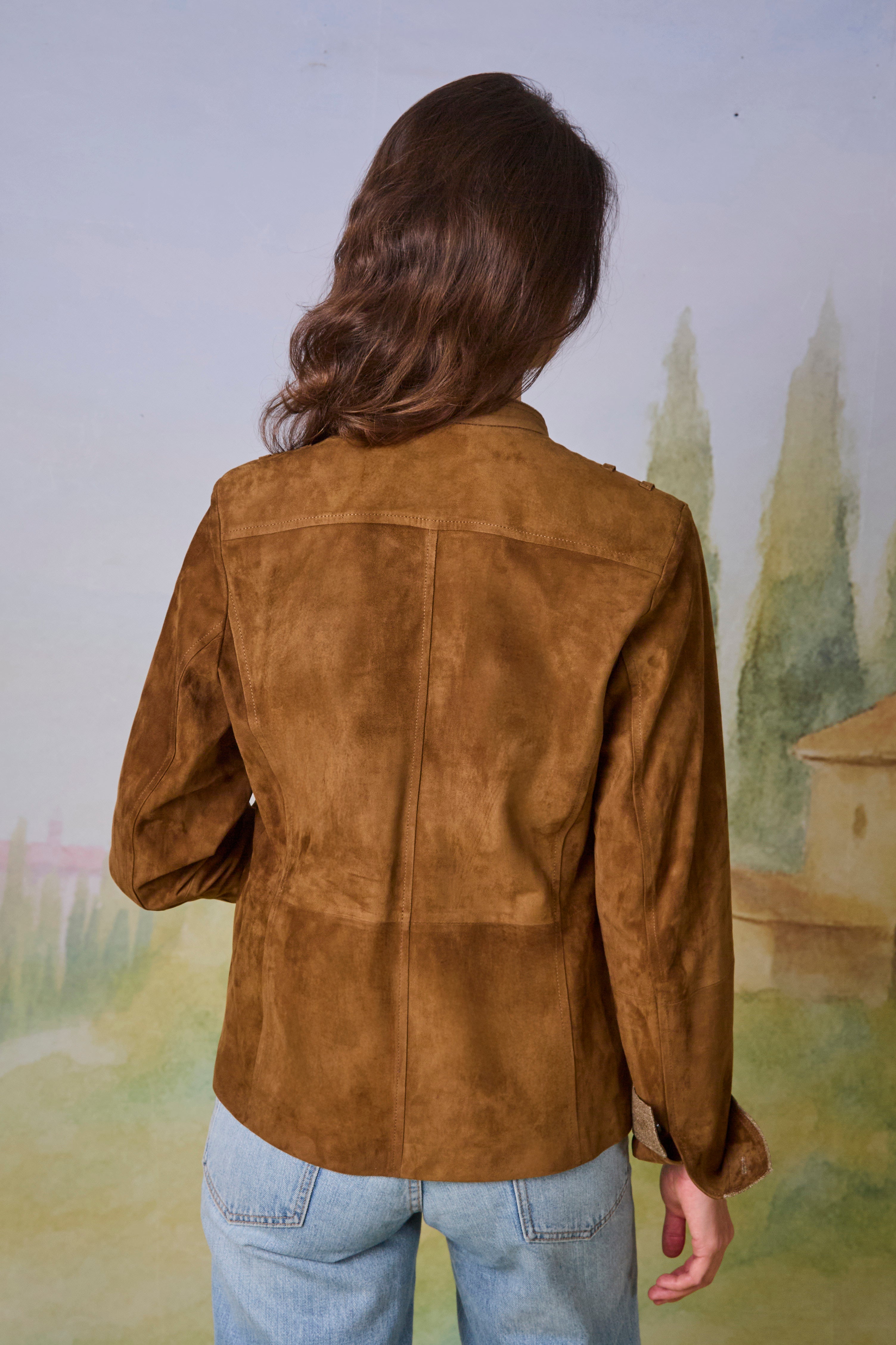 Jacke Arnstein in Veloursleder