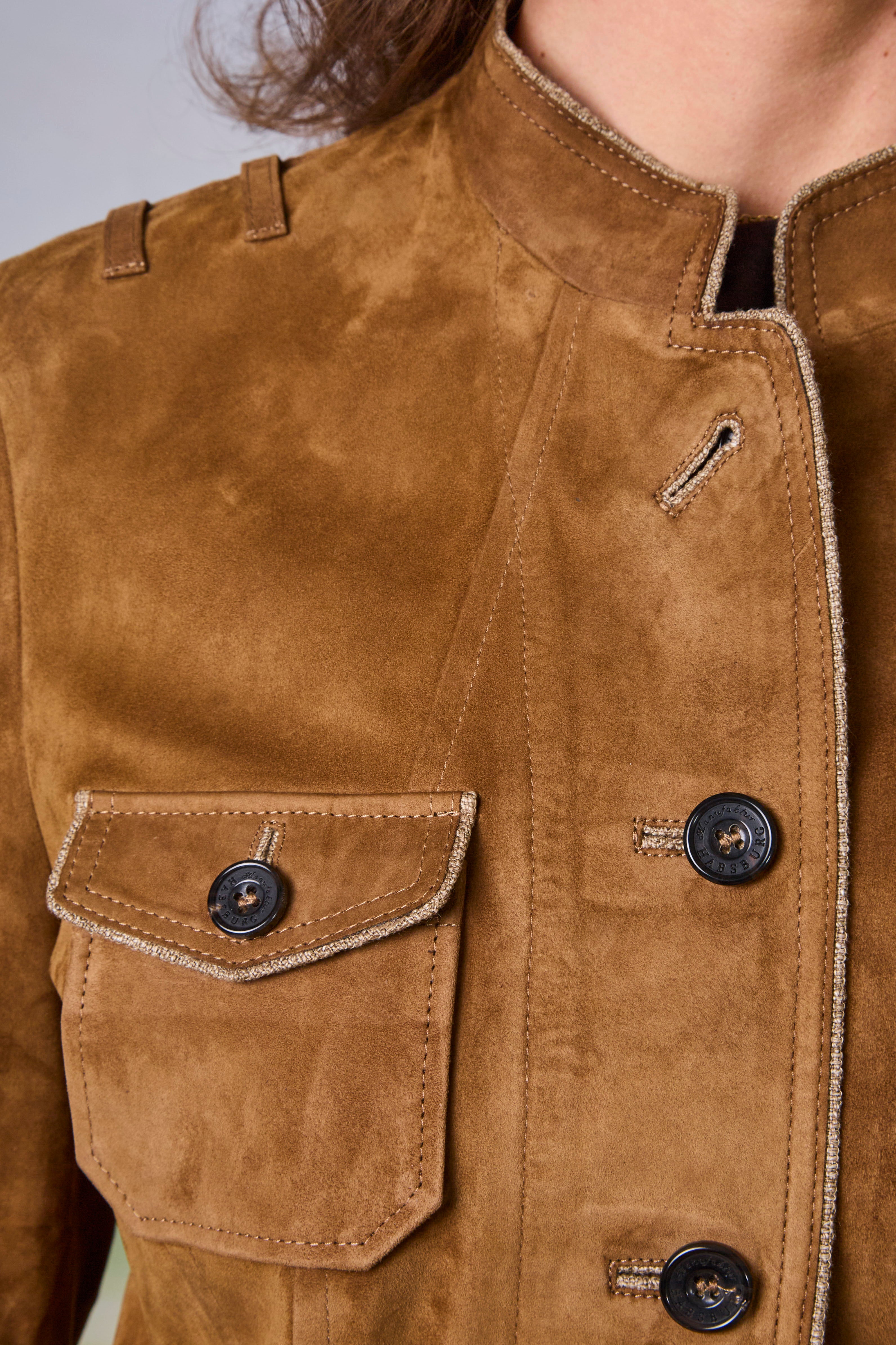 Jacke Arnstein in Veloursleder