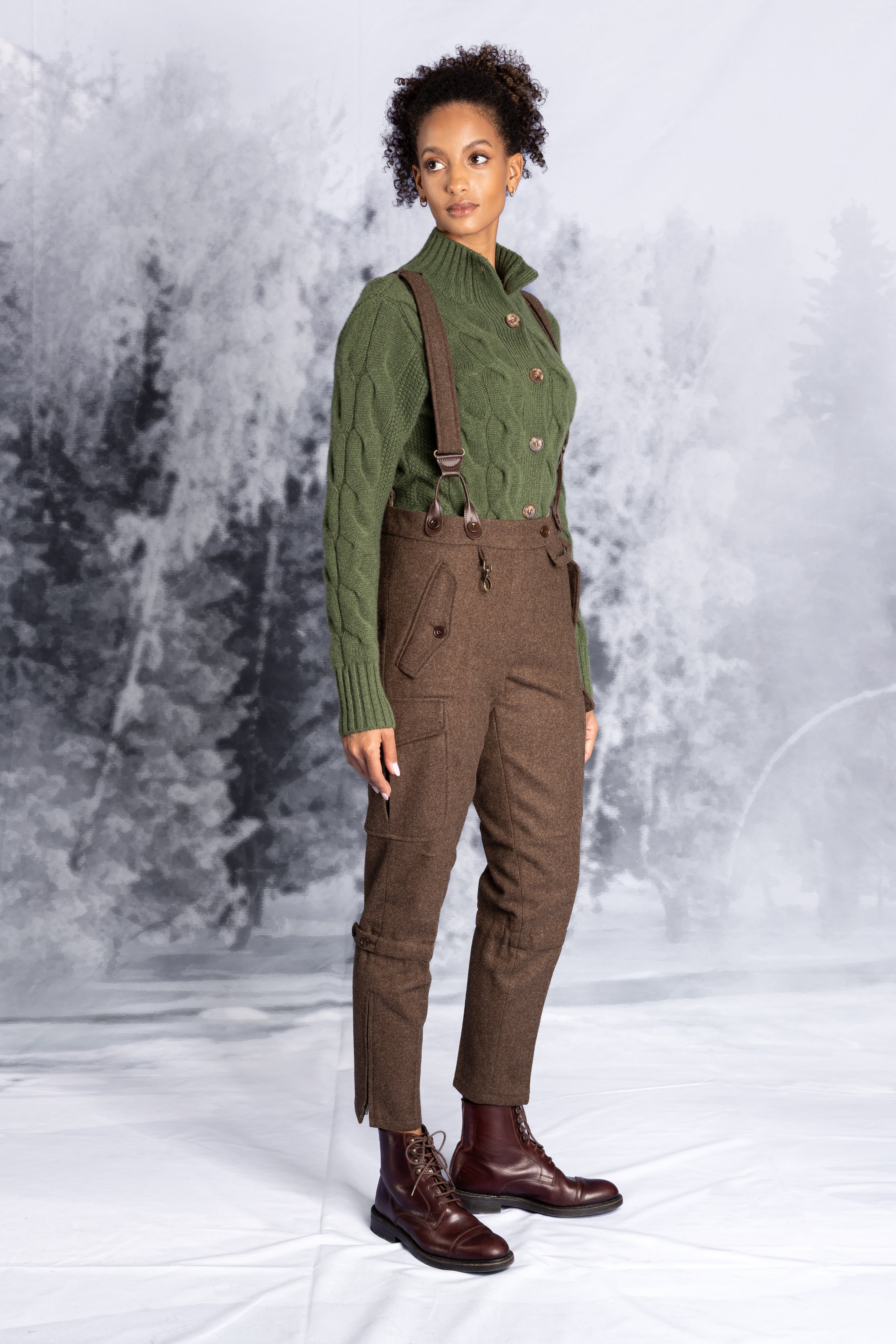 Jagdhose Prebersee mit Samtkanin