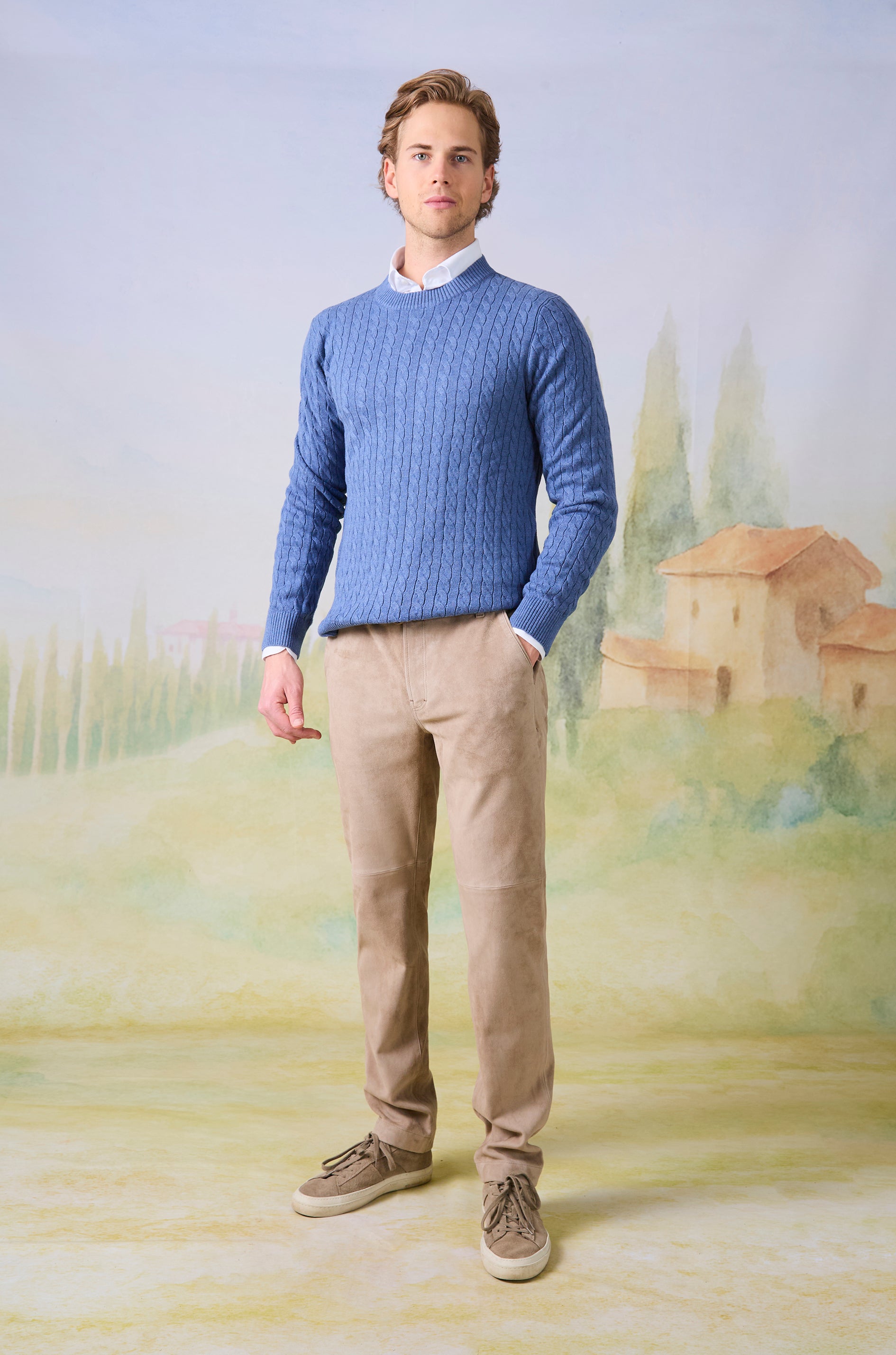 Hose Ludwig in Veloursleder
