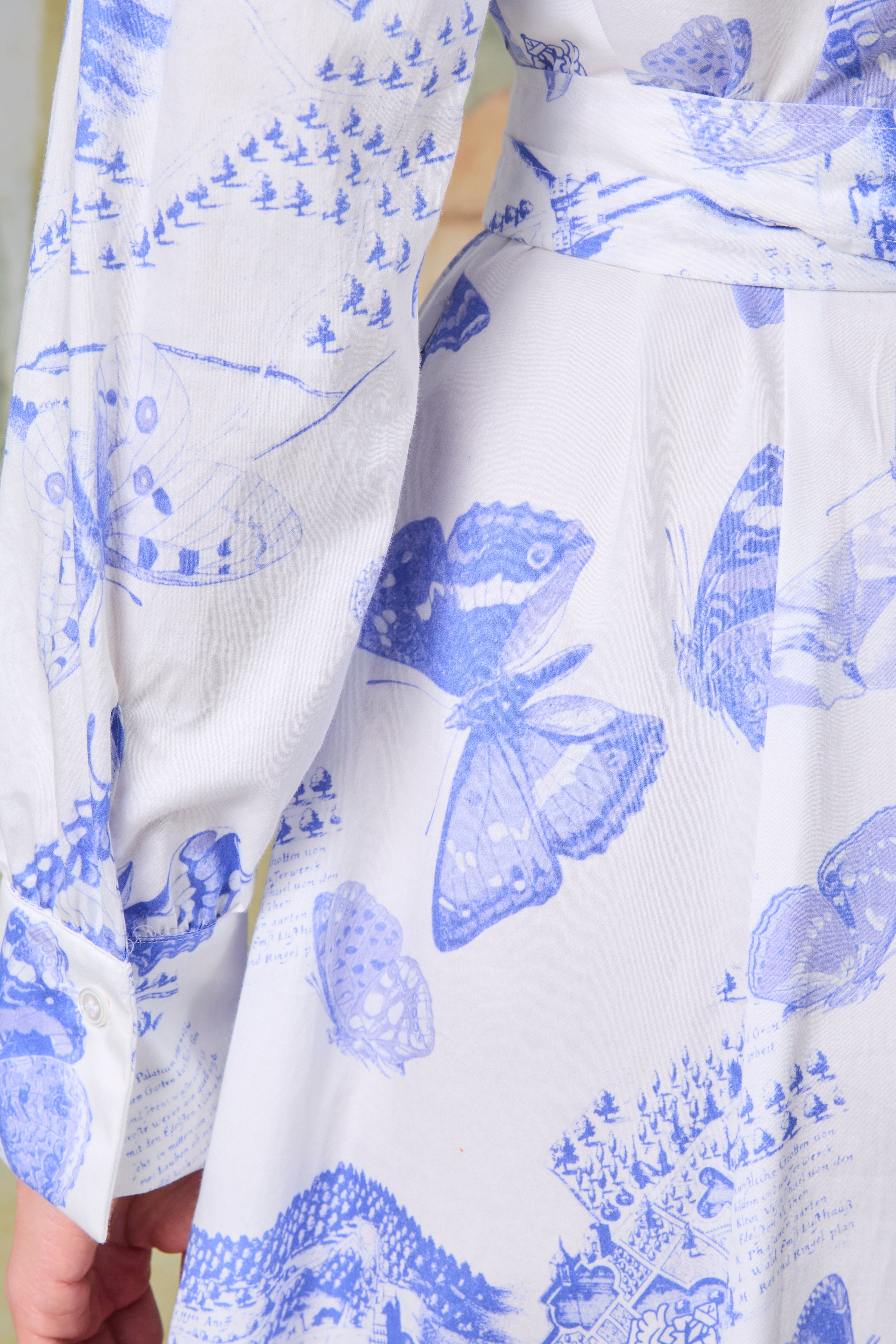 Kleid Trattenegg mit Schmetterlingsdruck