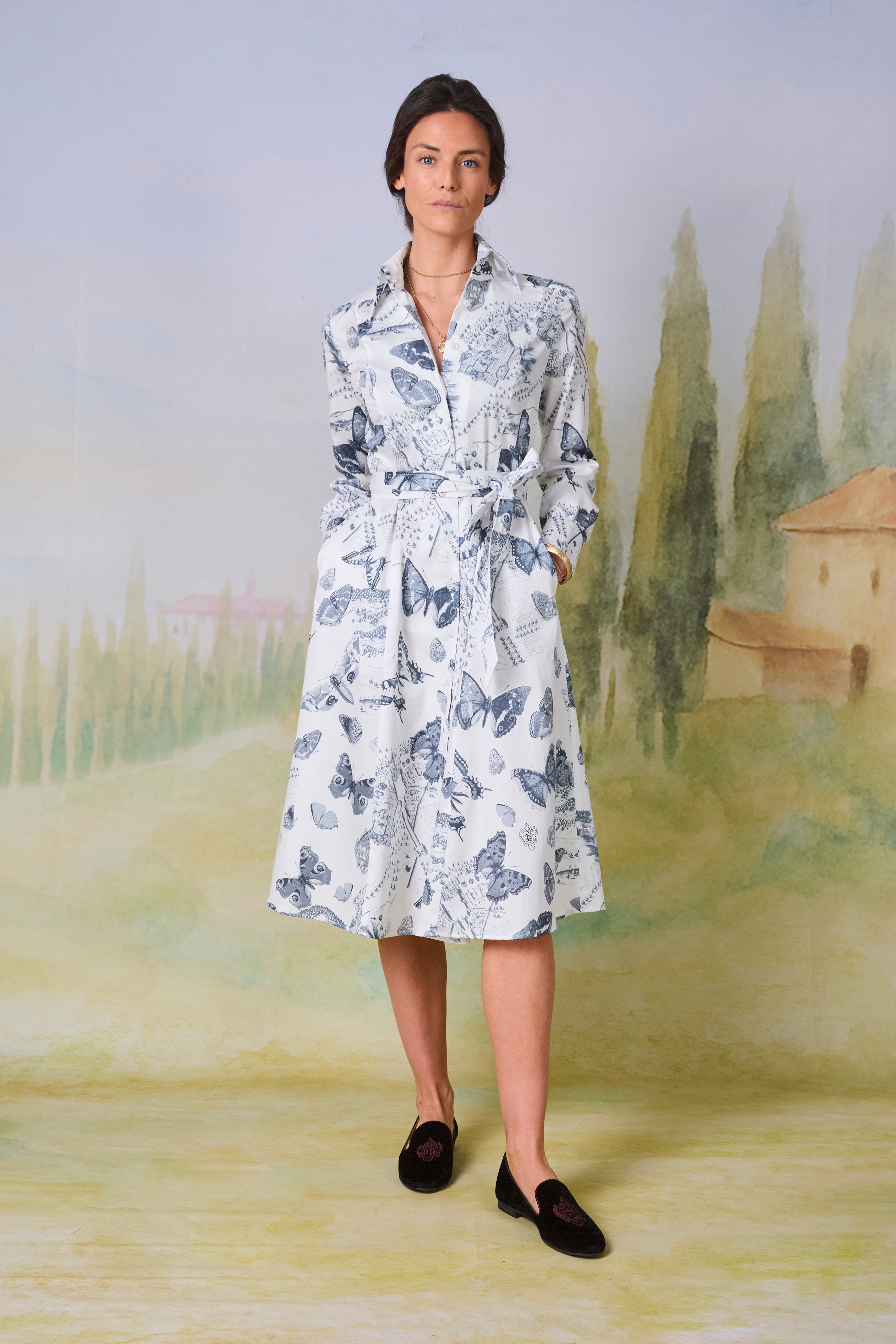Kleid Trattenegg mit Schmetterlingsdruck