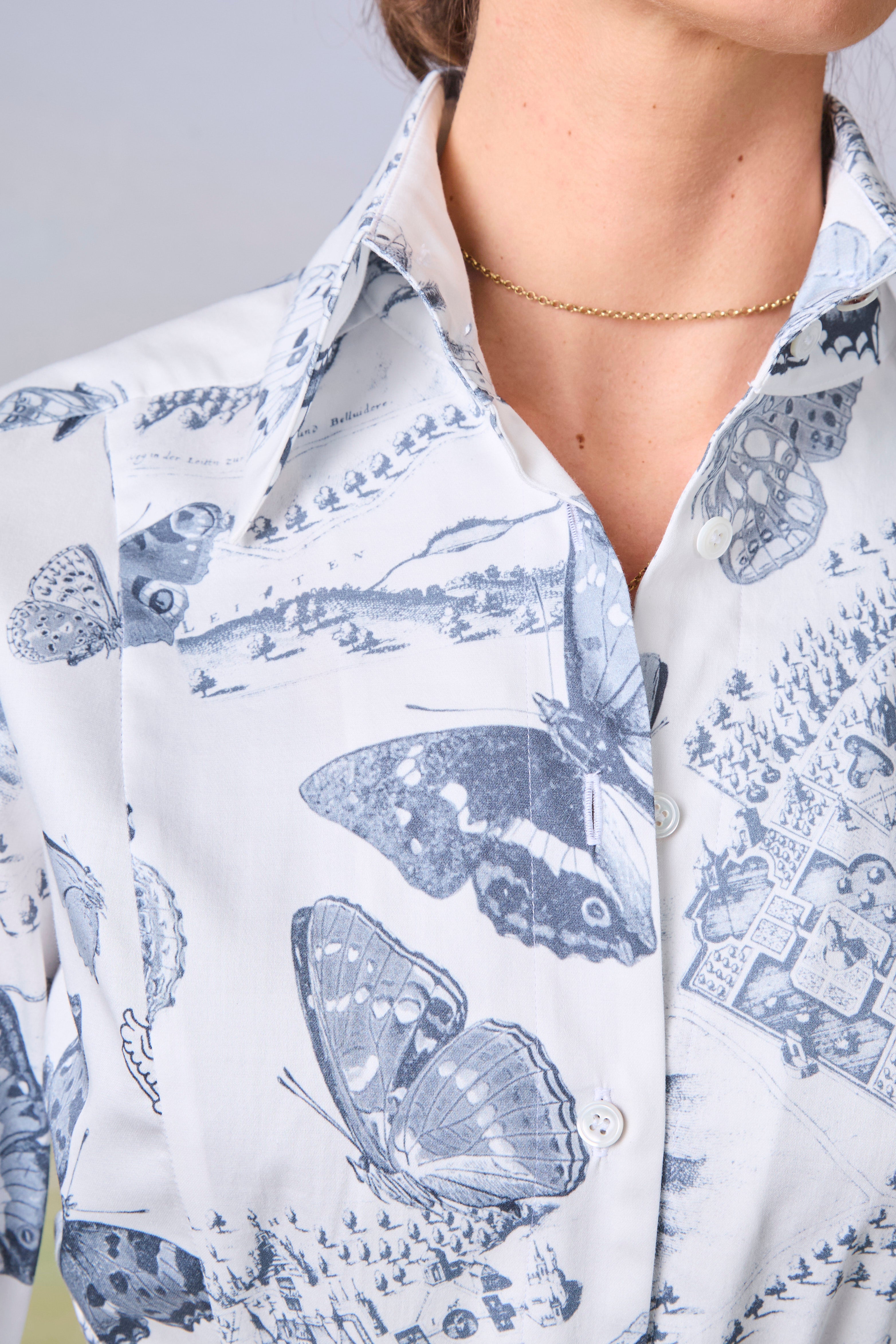 Kleid Trattenegg mit Schmetterlingsdruck