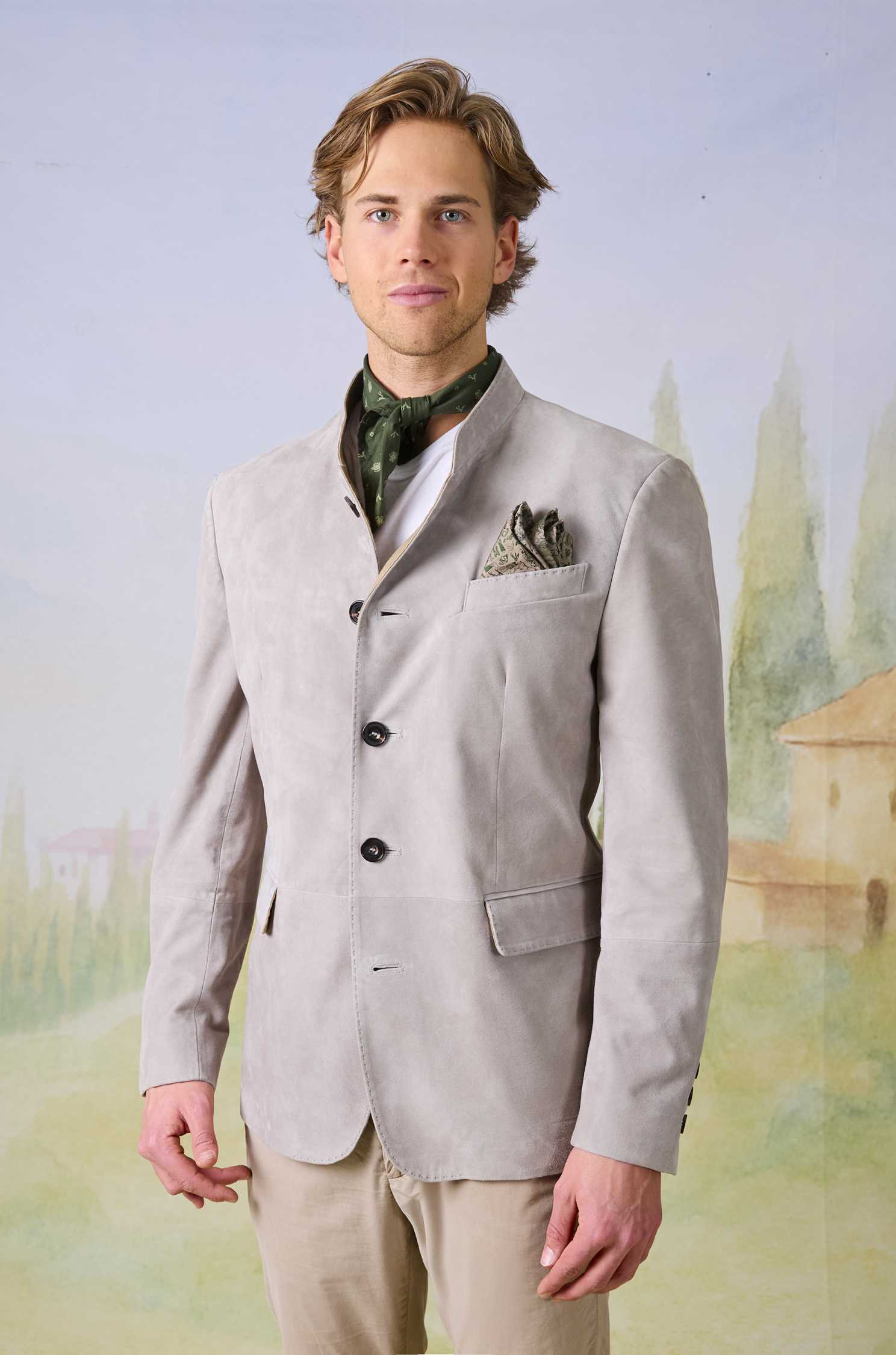 Jacket Vincent in Suede Leather