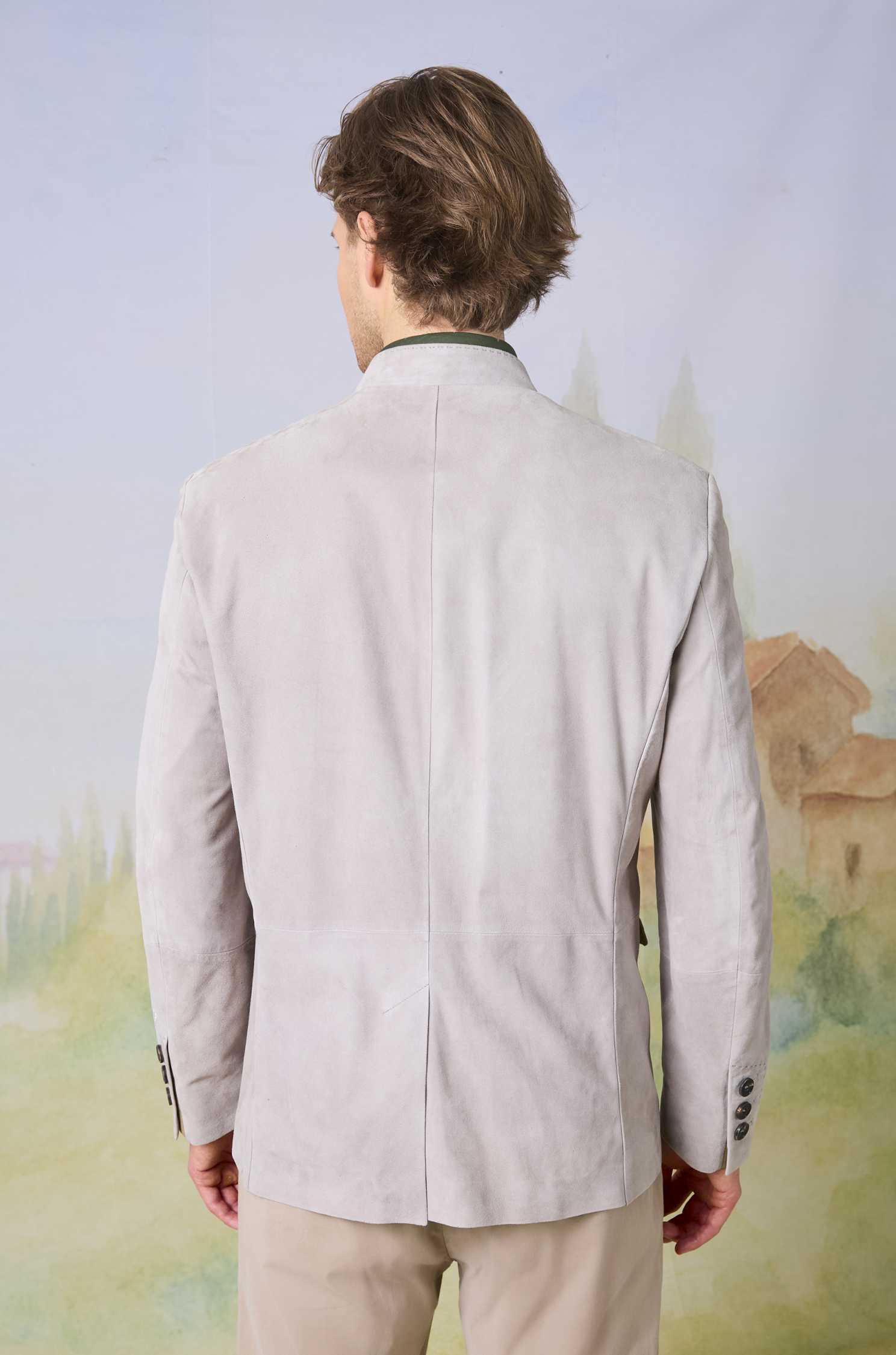 Jacket Vincent in Suede Leather