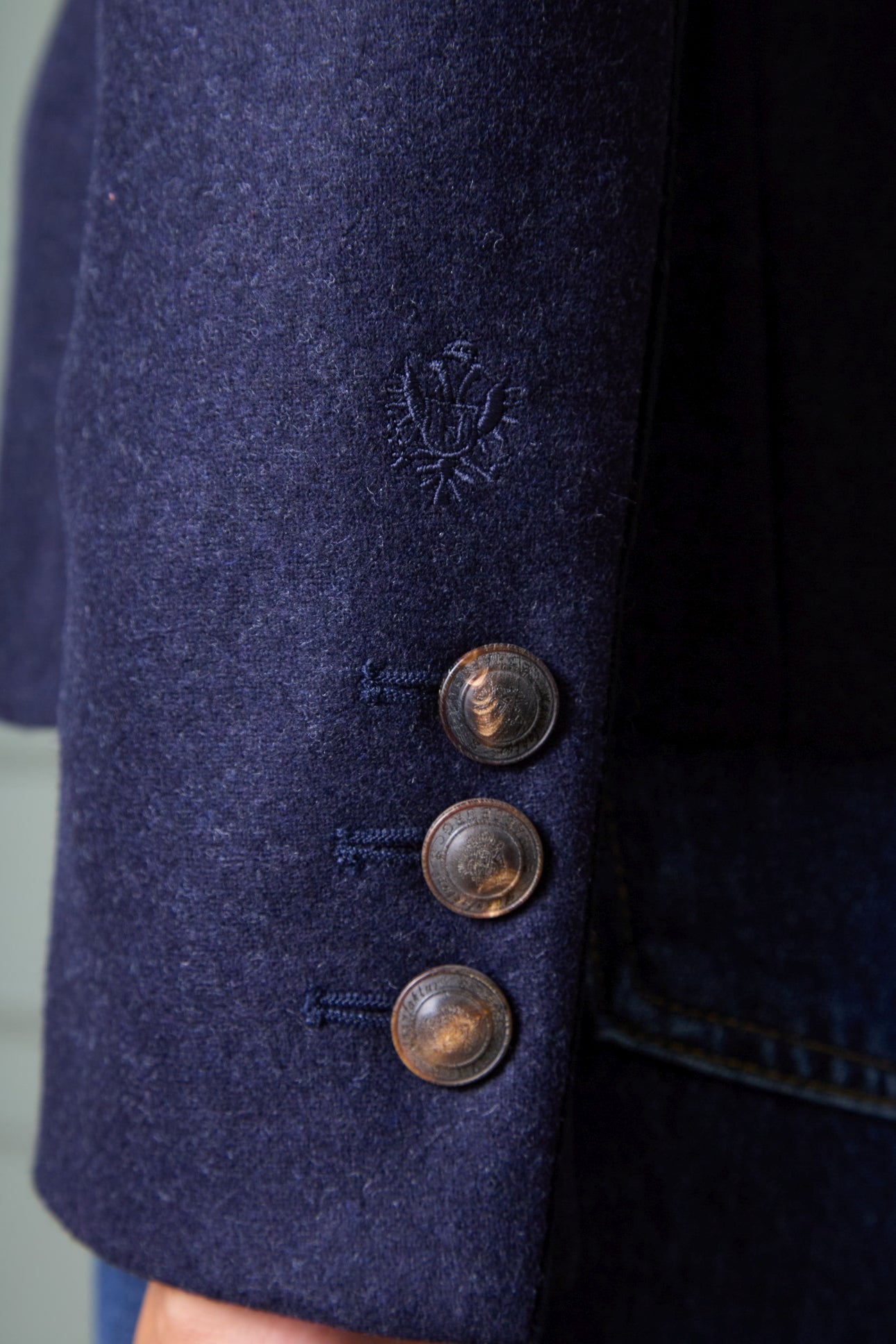 Wool Blazer Mariella with Horn Buttons