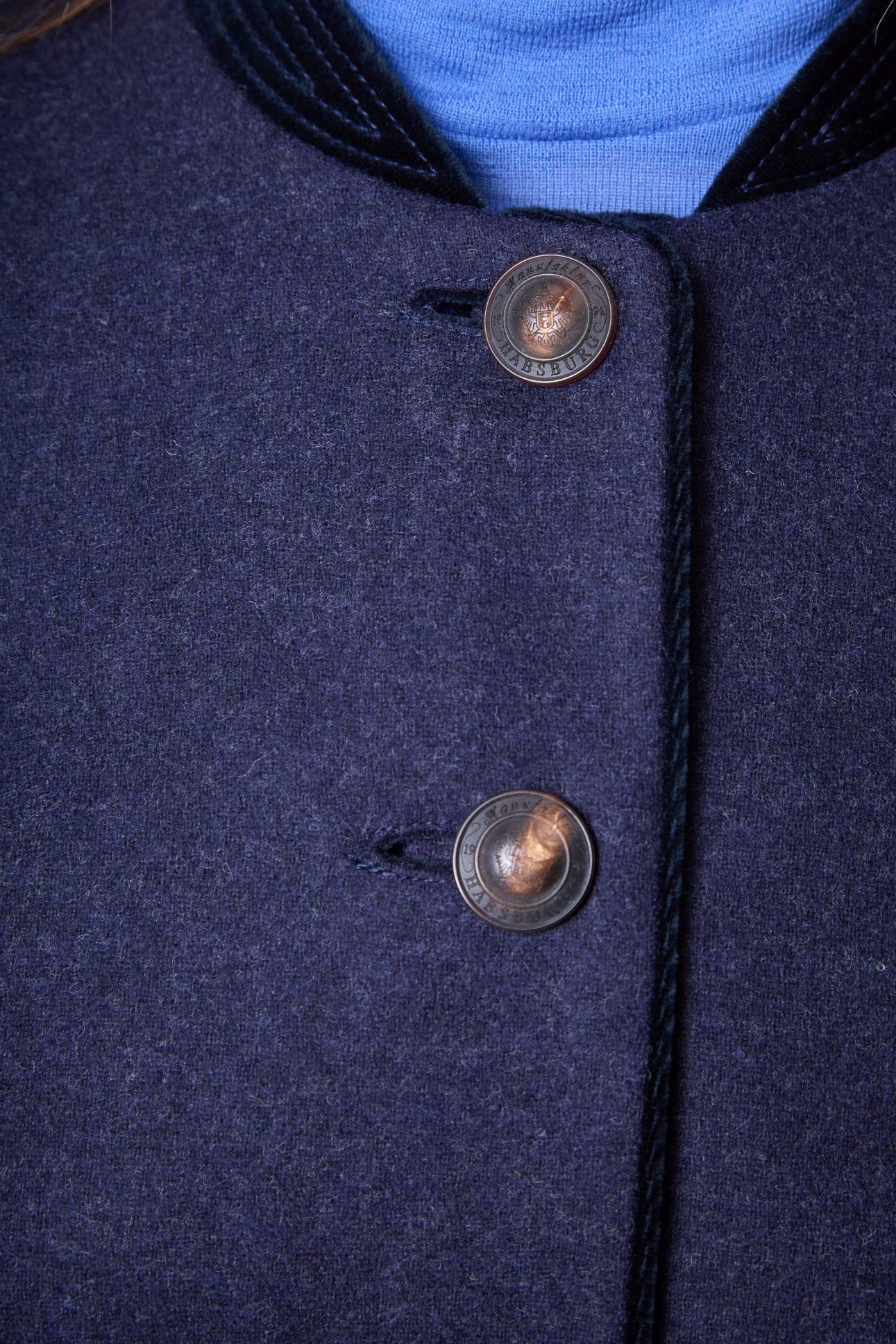 Wool Blazer Mariella with Horn Buttons