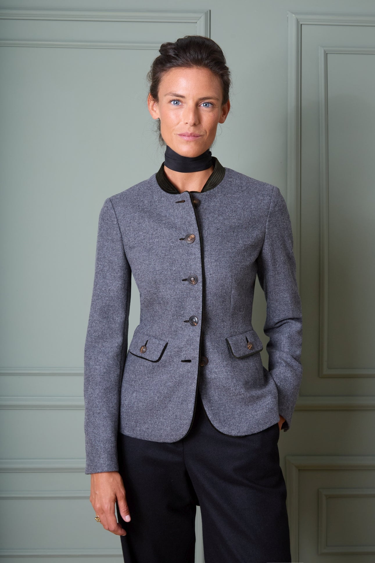 Wool Blazer Mariella with Horn Buttons