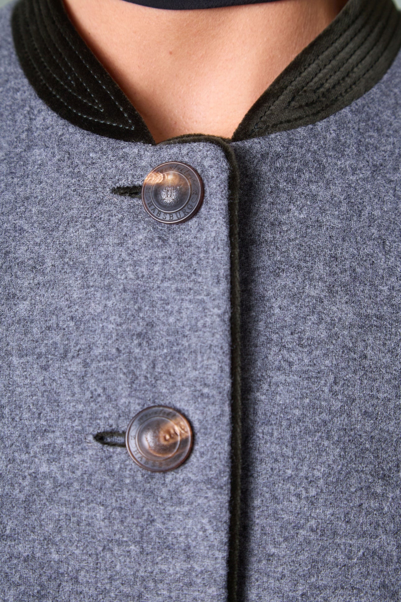 Wool Blazer Mariella with Horn Buttons