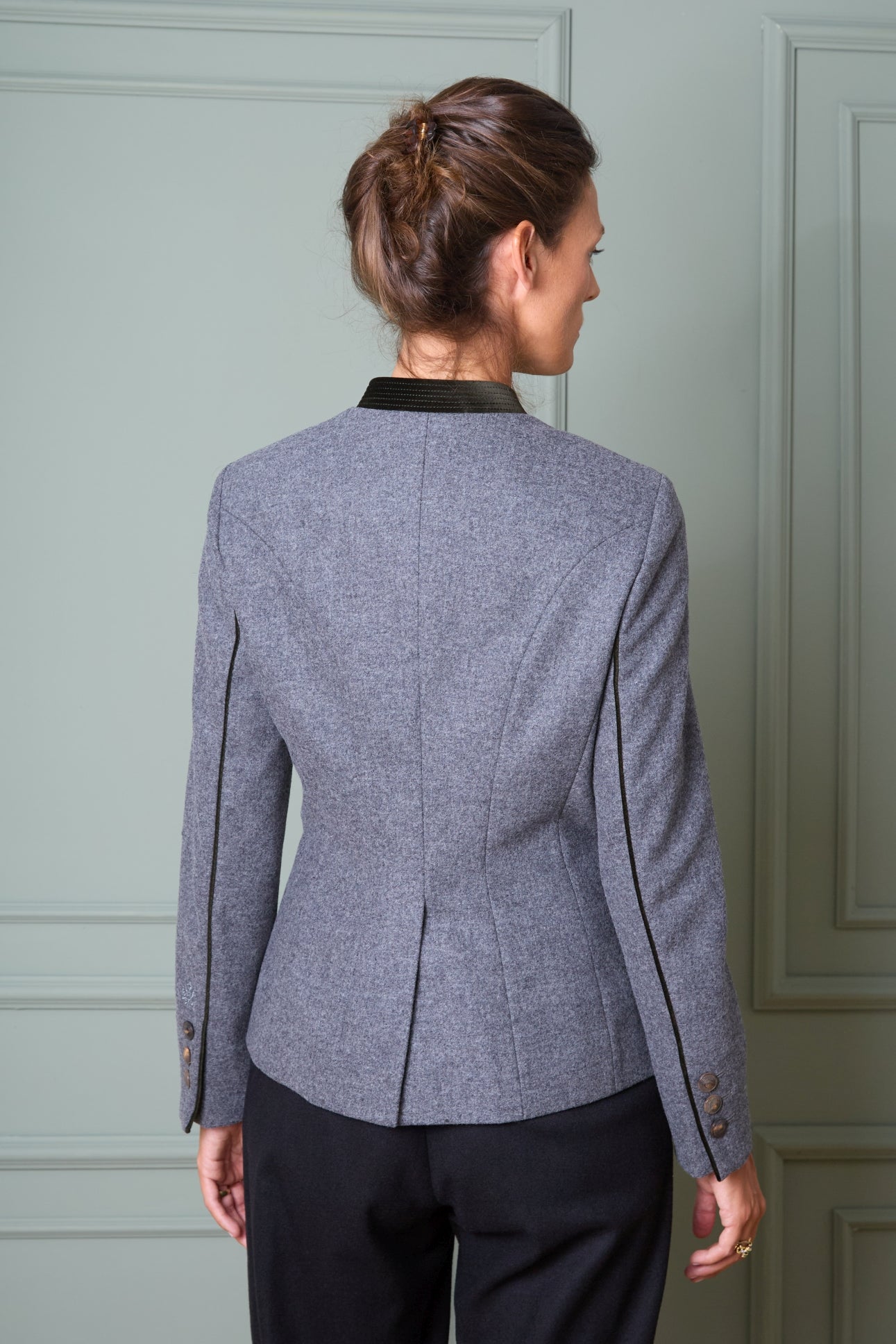 Wool Blazer Mariella with Horn Buttons