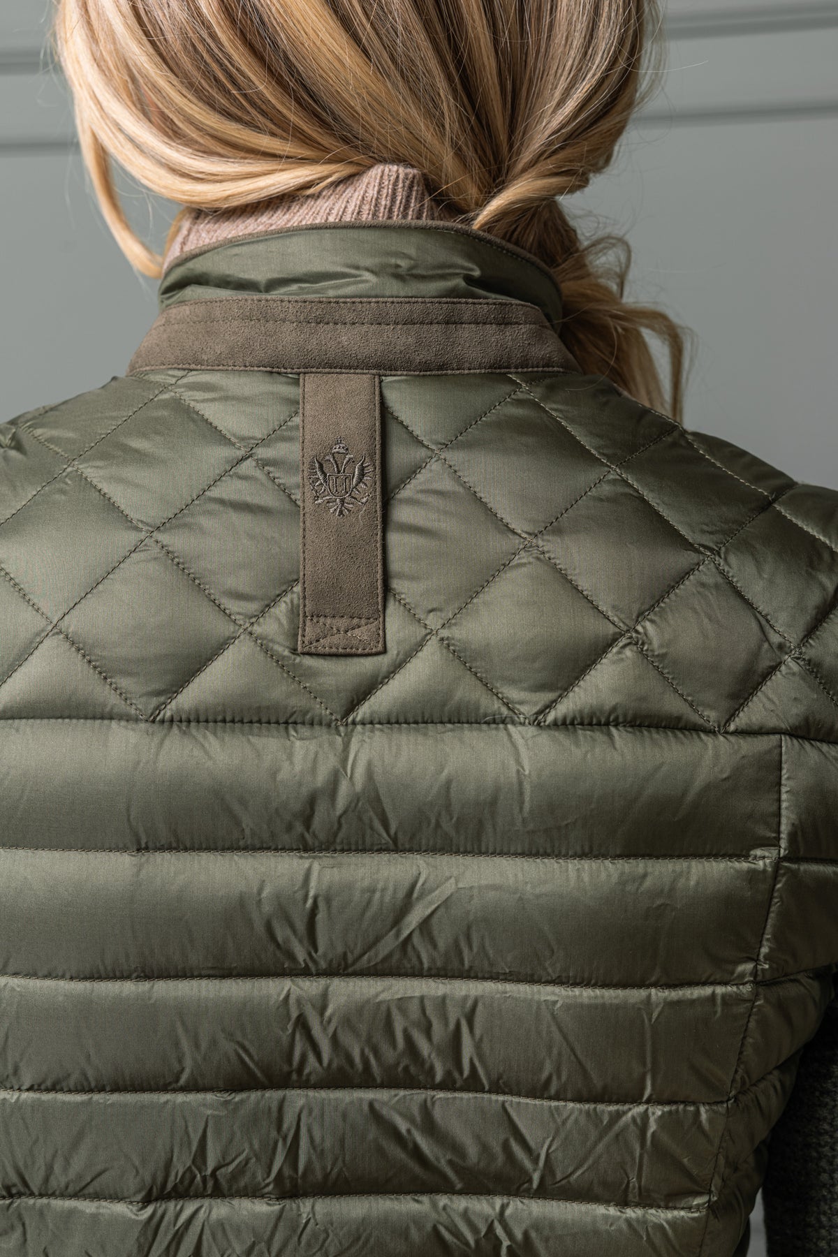 Down Jacket Wartenburg with Knit Sleeves