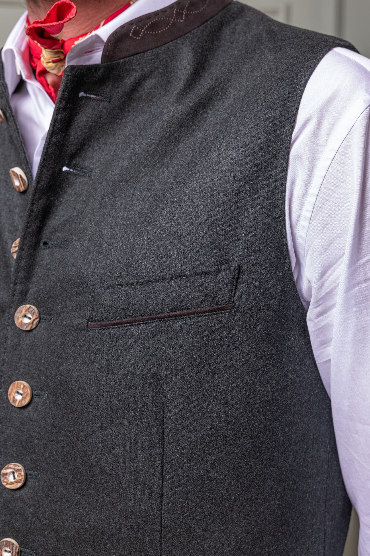 Gilet Friedrich in Woll-Flanell