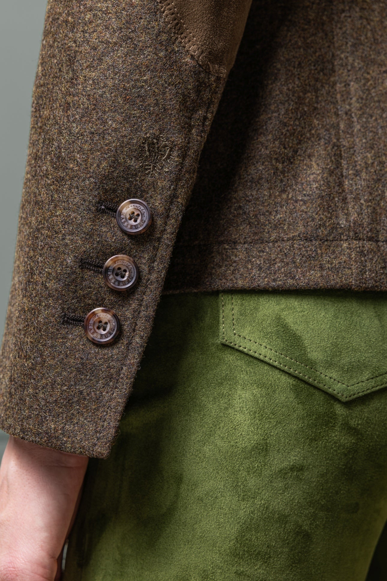 Wolljacke Aschach in Stretchtuch