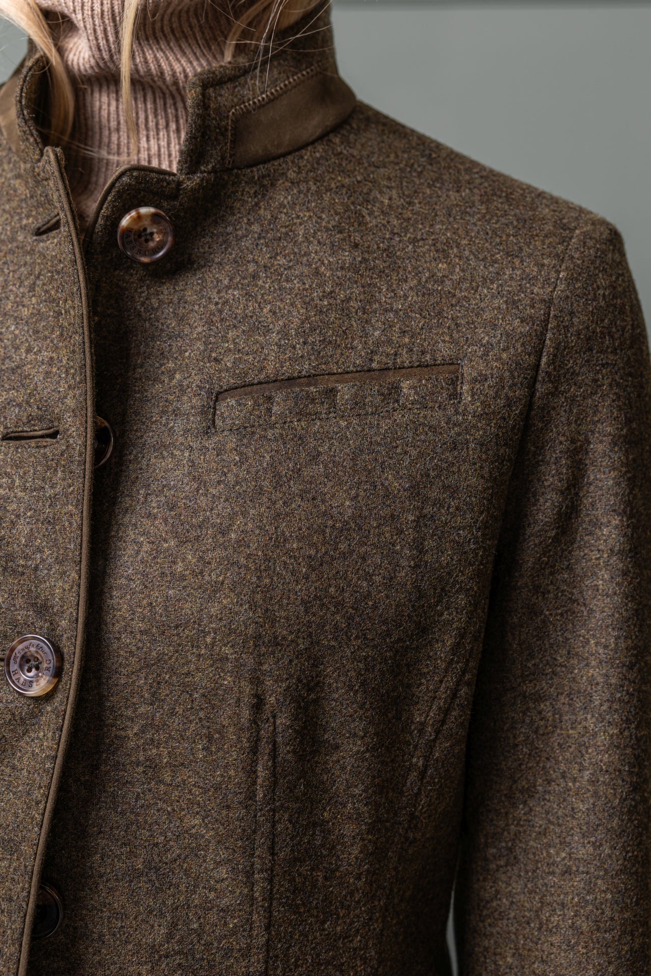 Wolljacke Aschach in Stretchtuch
