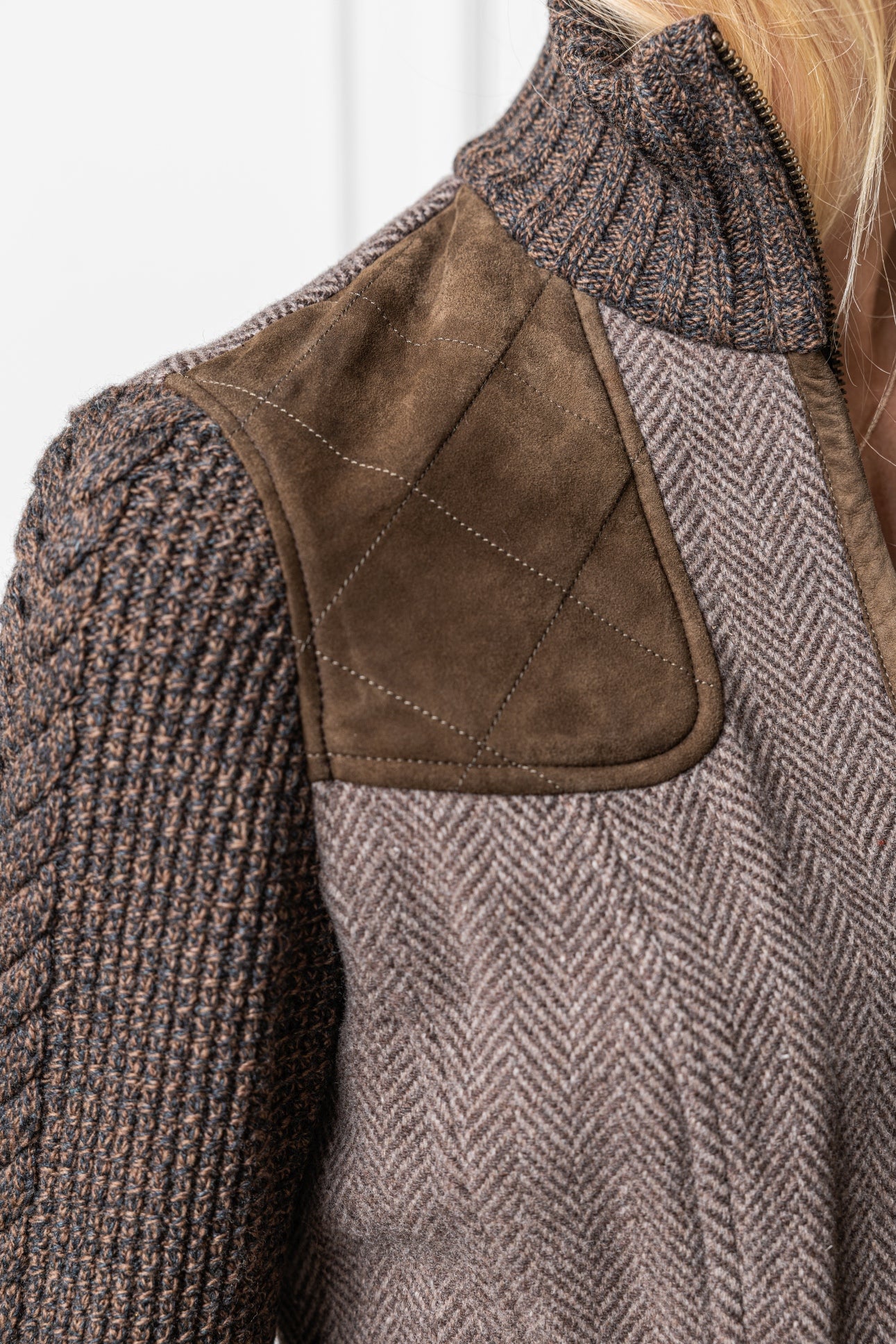 Wolljacke Cleo mit Strickärmeln