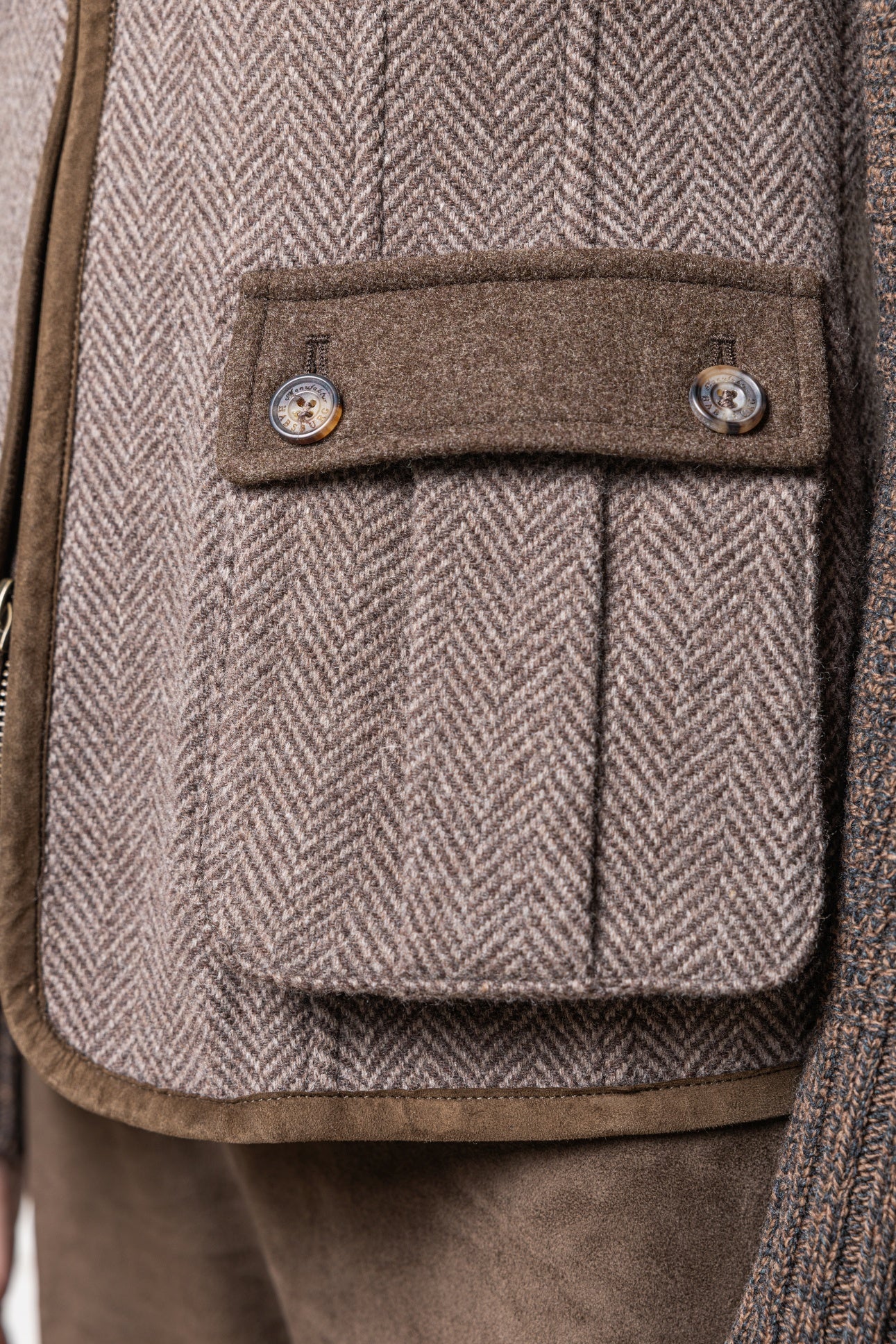 Wolljacke Cleo mit Strickärmeln