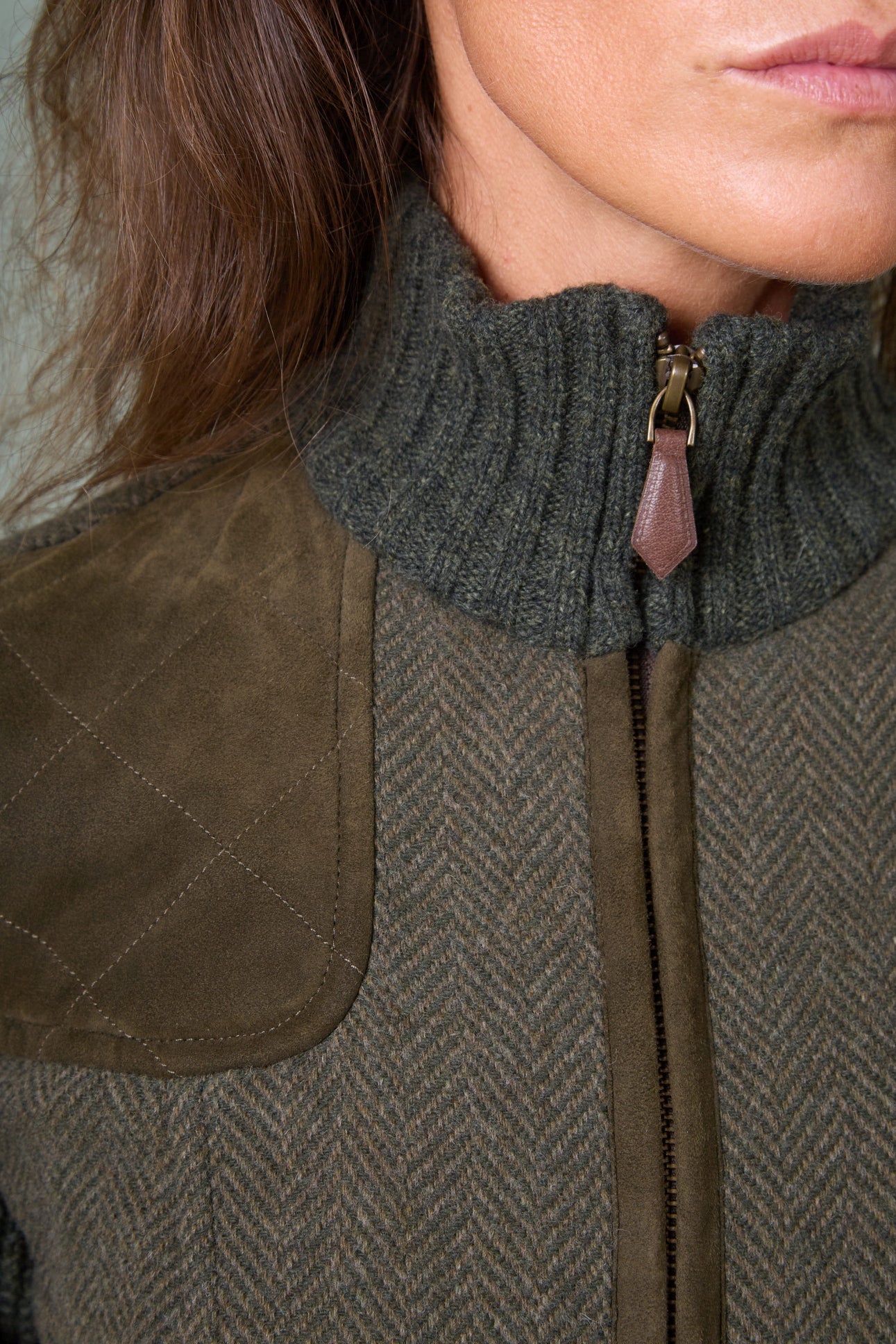 Wolljacke Cleo mit Strickärmeln