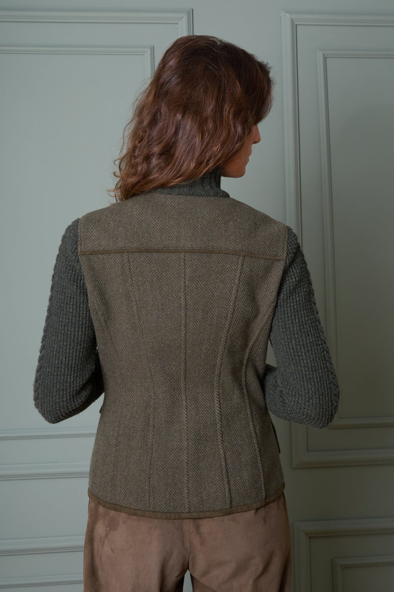 Wolljacke Cleo mit Strickärmeln