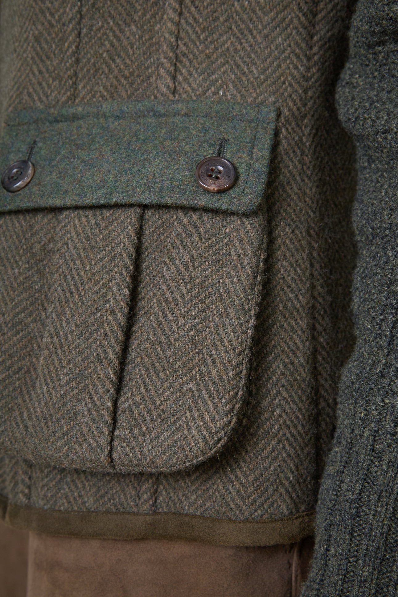 Wolljacke Cleo mit Strickärmeln