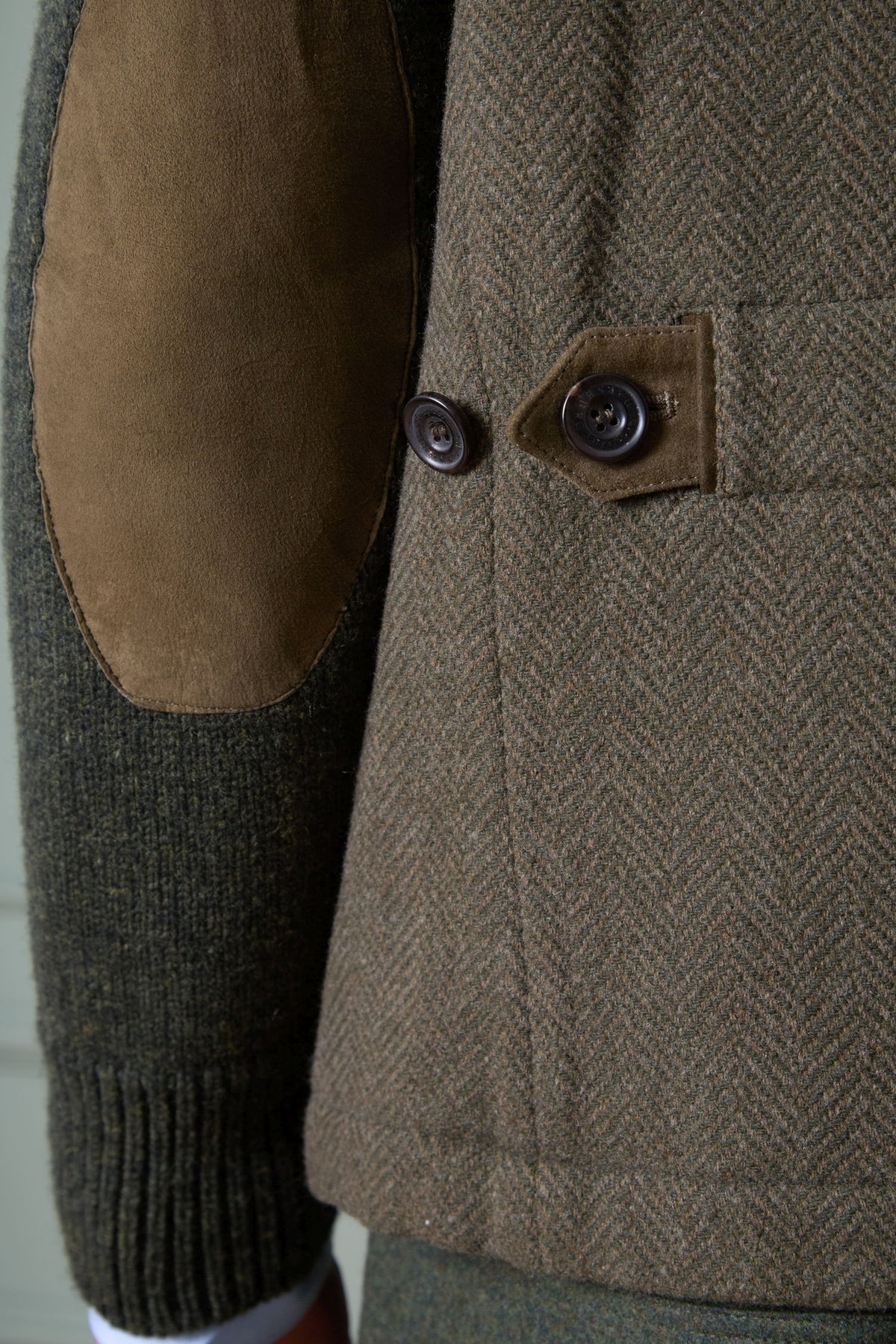 Wolljacke Hirschenau mit Strickärmeln