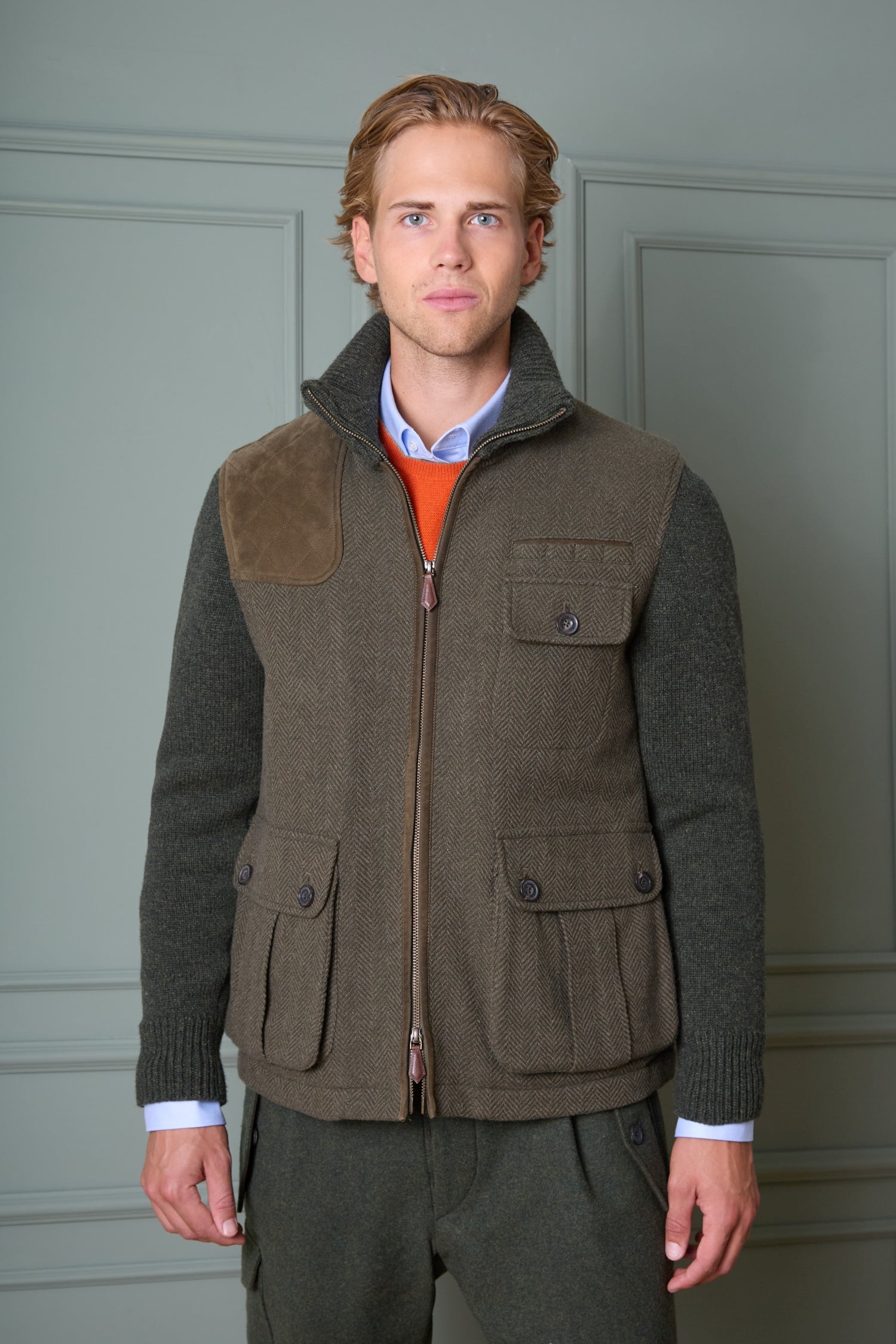 Wolljacke Hirschenau mit Strickärmeln