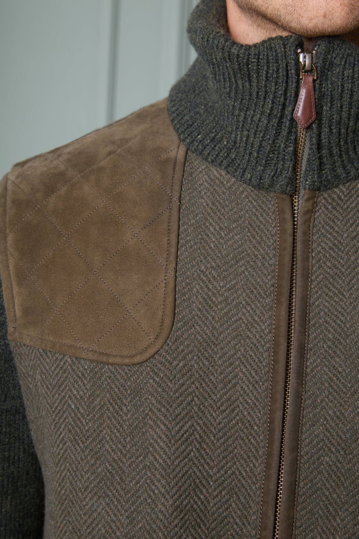 Wolljacke Hirschenau mit Strickärmeln