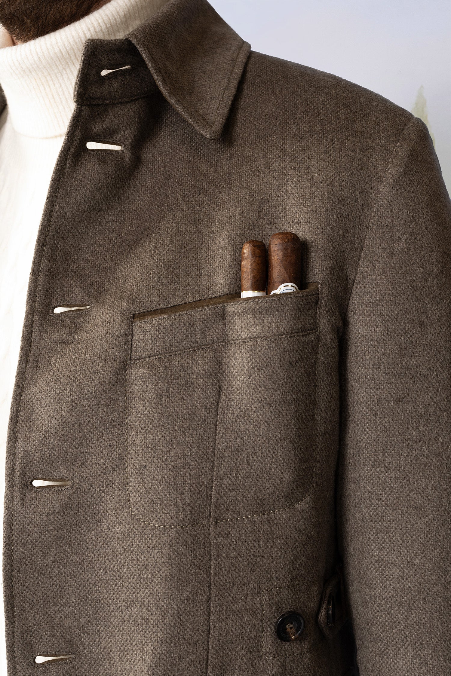 Jacke Partagas in Panama Cashmere