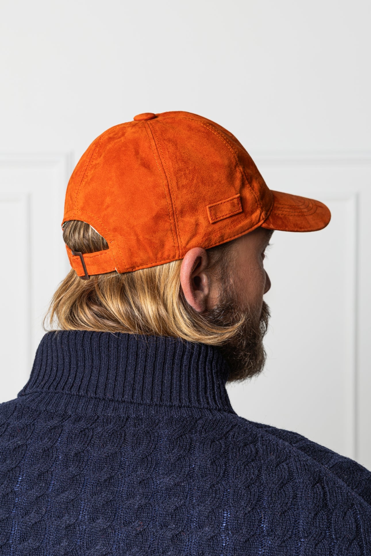 Kappe in Veloursleder