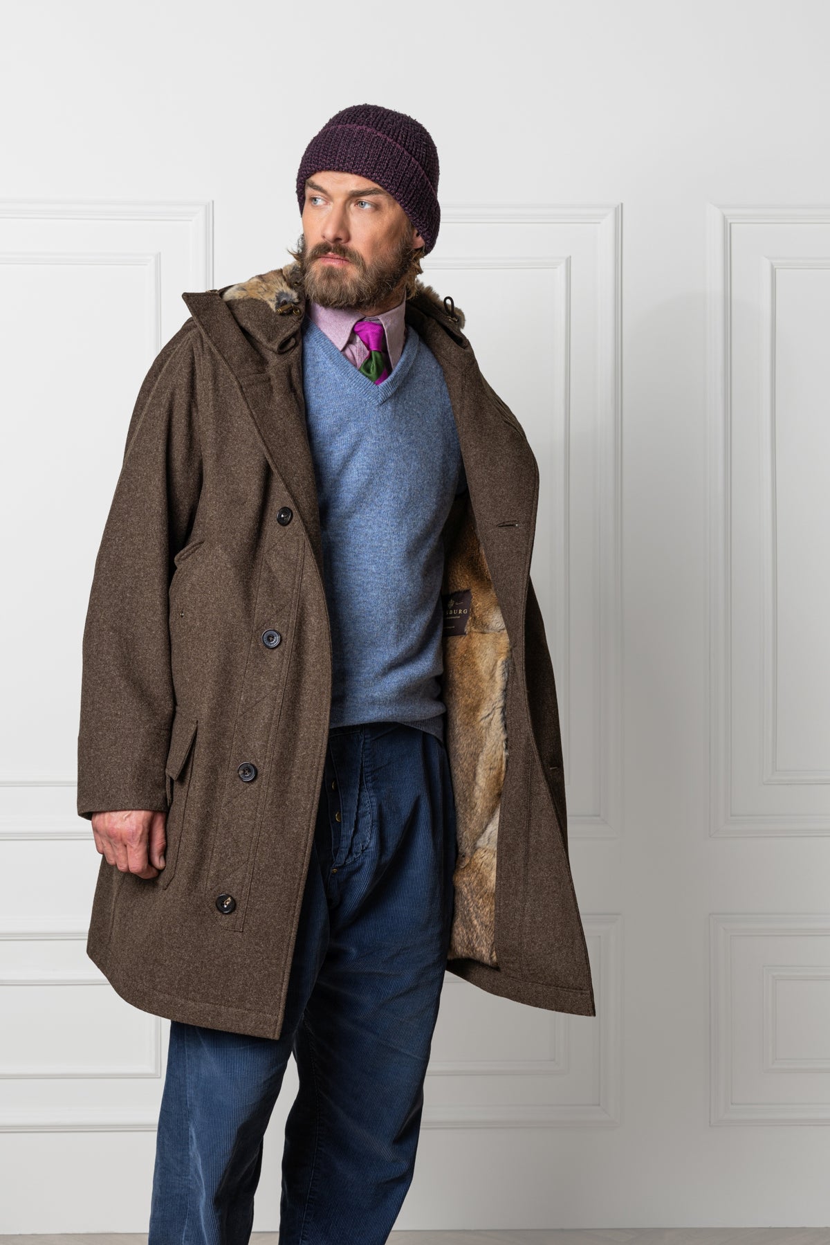 Lodenparka Sigismund mit Samtkanin