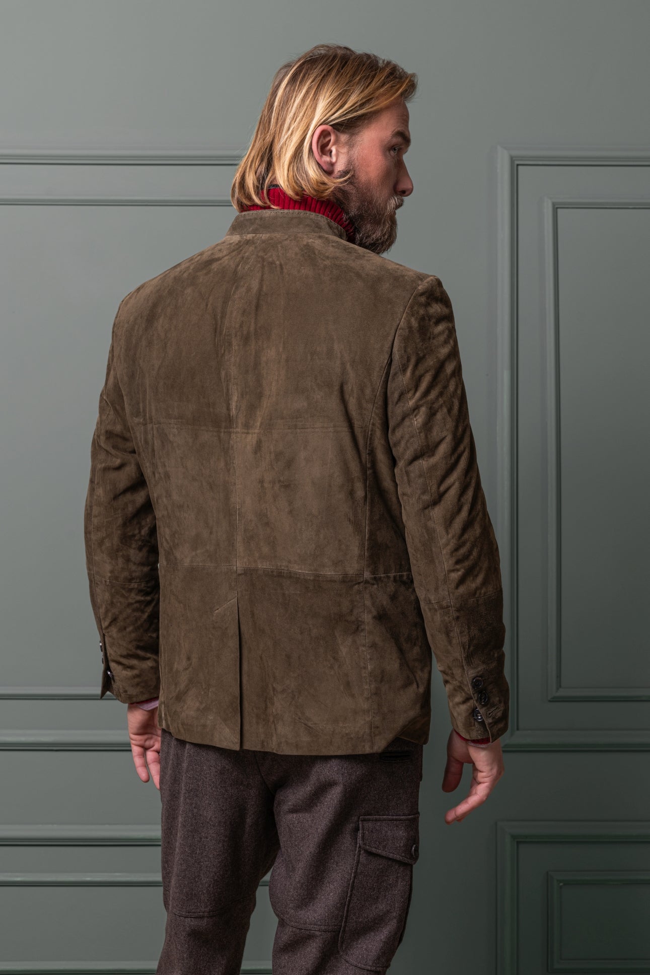 Ledersakko Alfred in Lammvelours