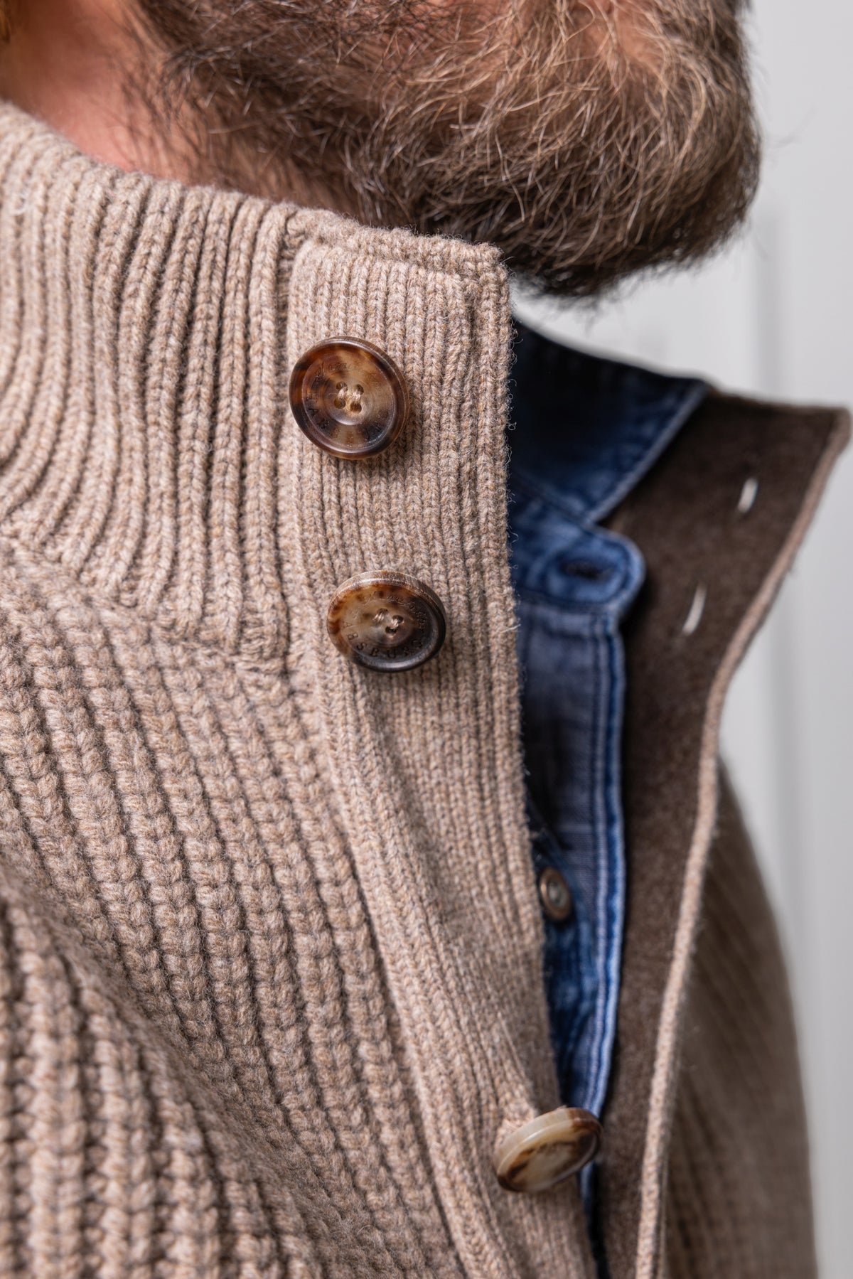Cardigan Aurelio in Merinowolle
