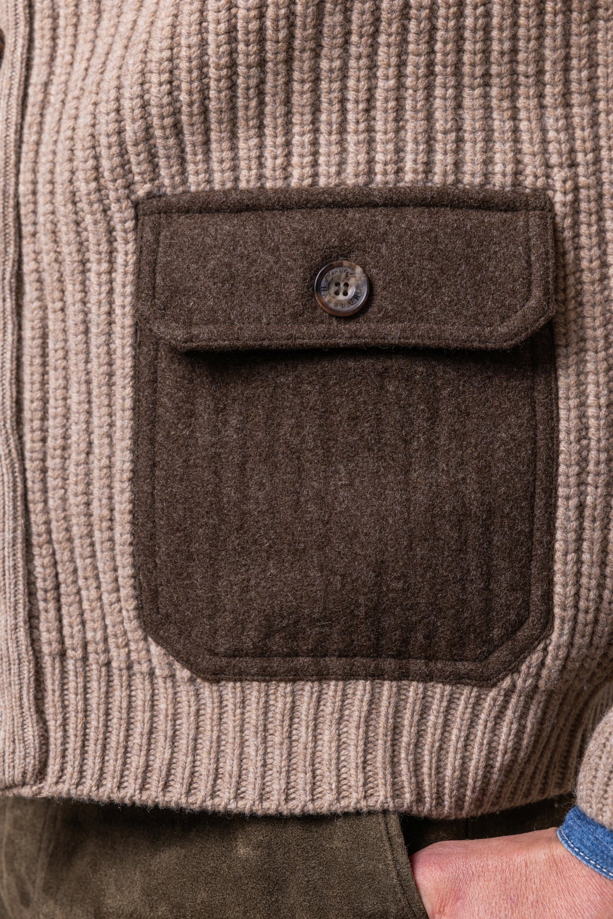 Cardigan Aurelio in Merinowolle