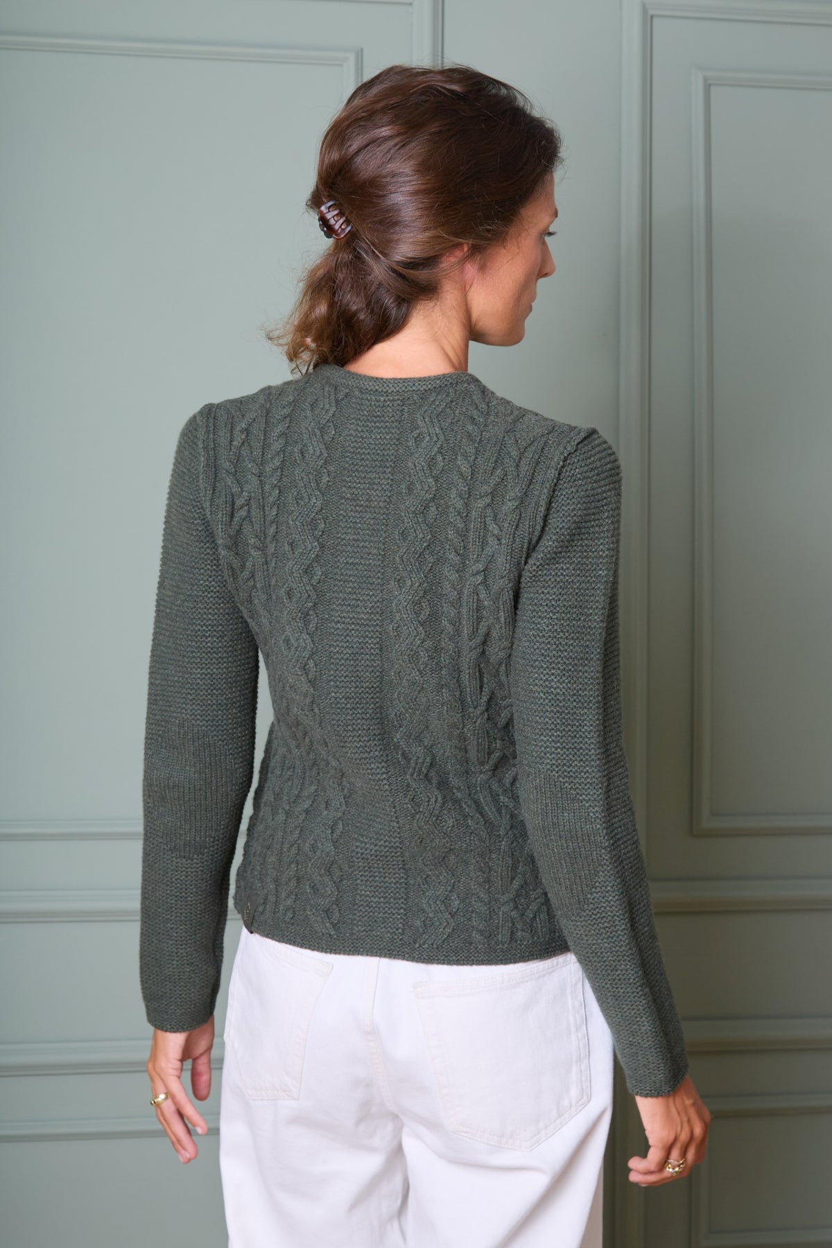 Strickjacke Donna aus Merinowolle