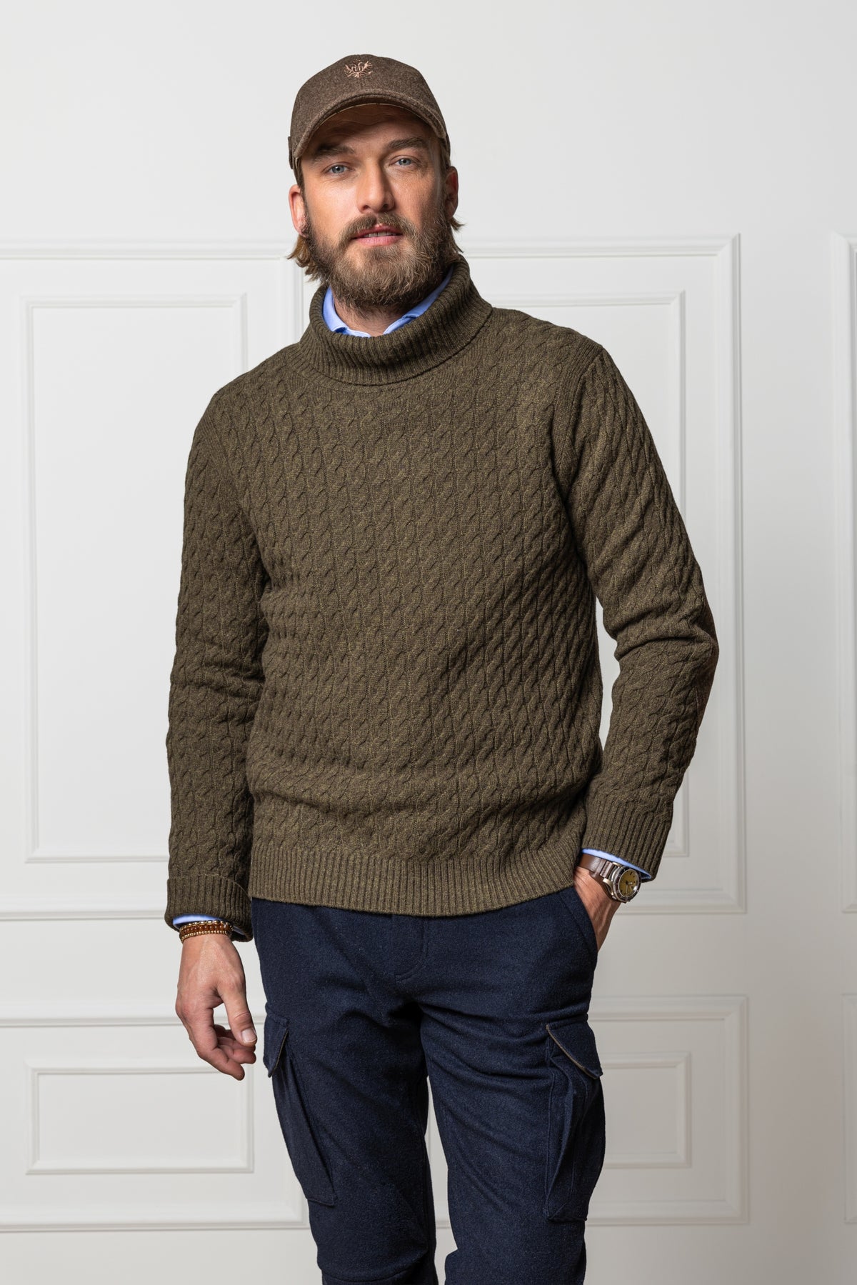 Merino Wool Turtleneck Sweater Riccardo